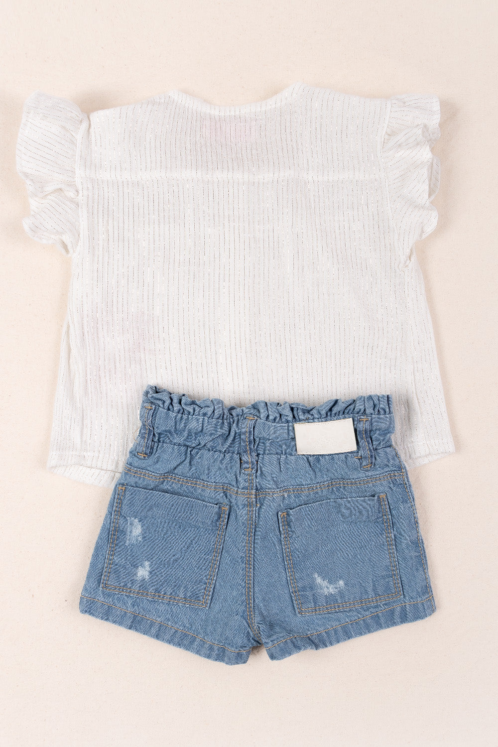 CONJUNTO BEBÉ NIÑA HEART BLANCO
