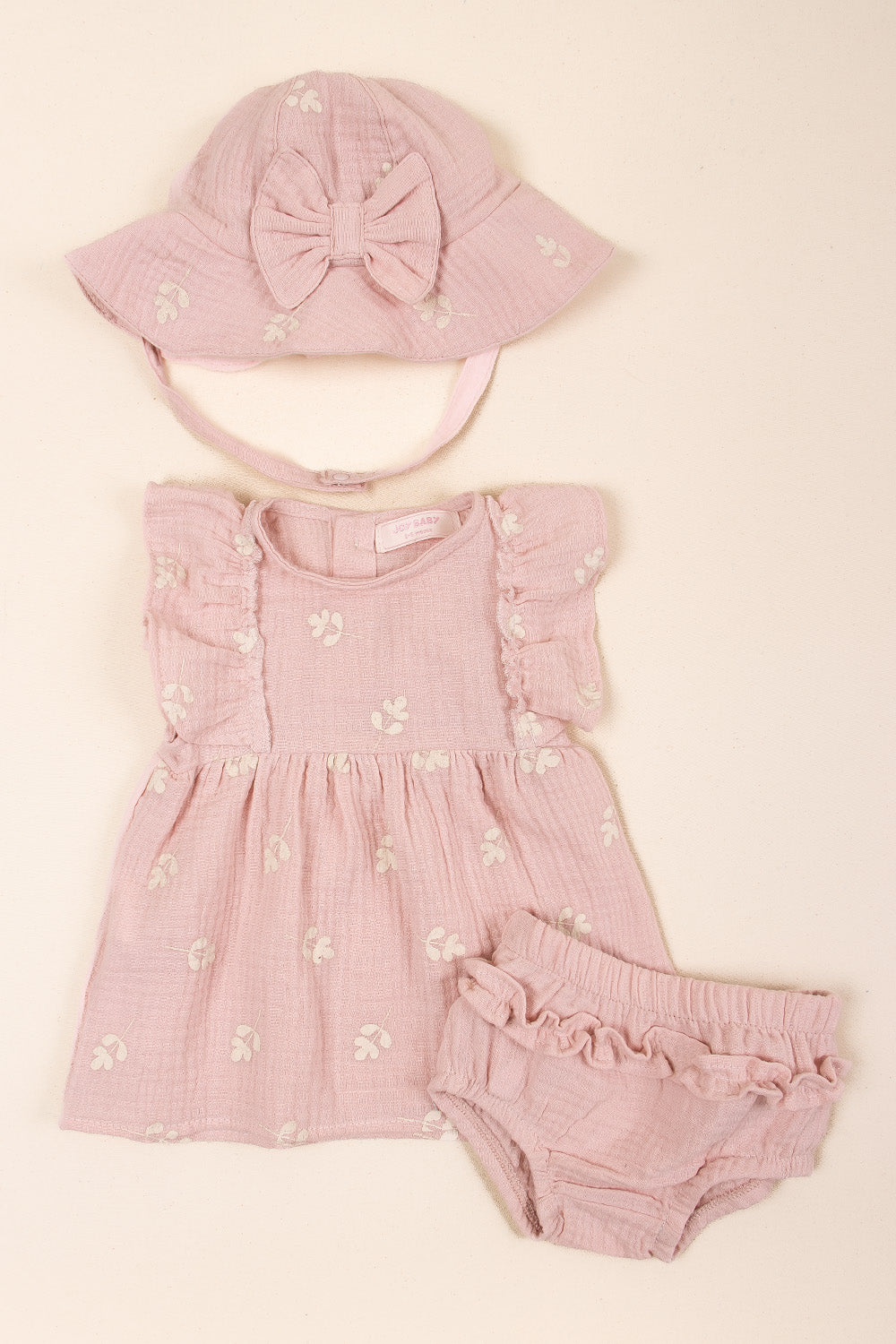 CONJUNTO BEBÉ NIÑA SWEET ROSADO
