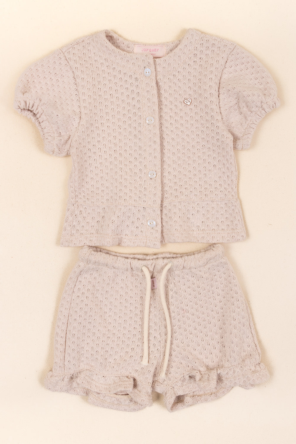 CONJUNTO BEBÉ NIÑA KIND BEIGE