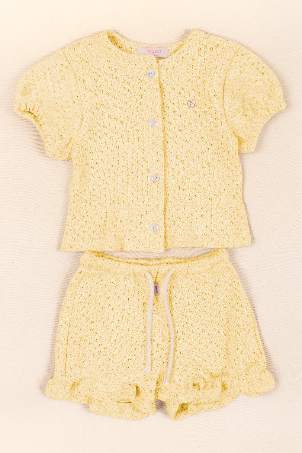 CONJUNTO BEBÉ NIÑA KIND AMARILLO