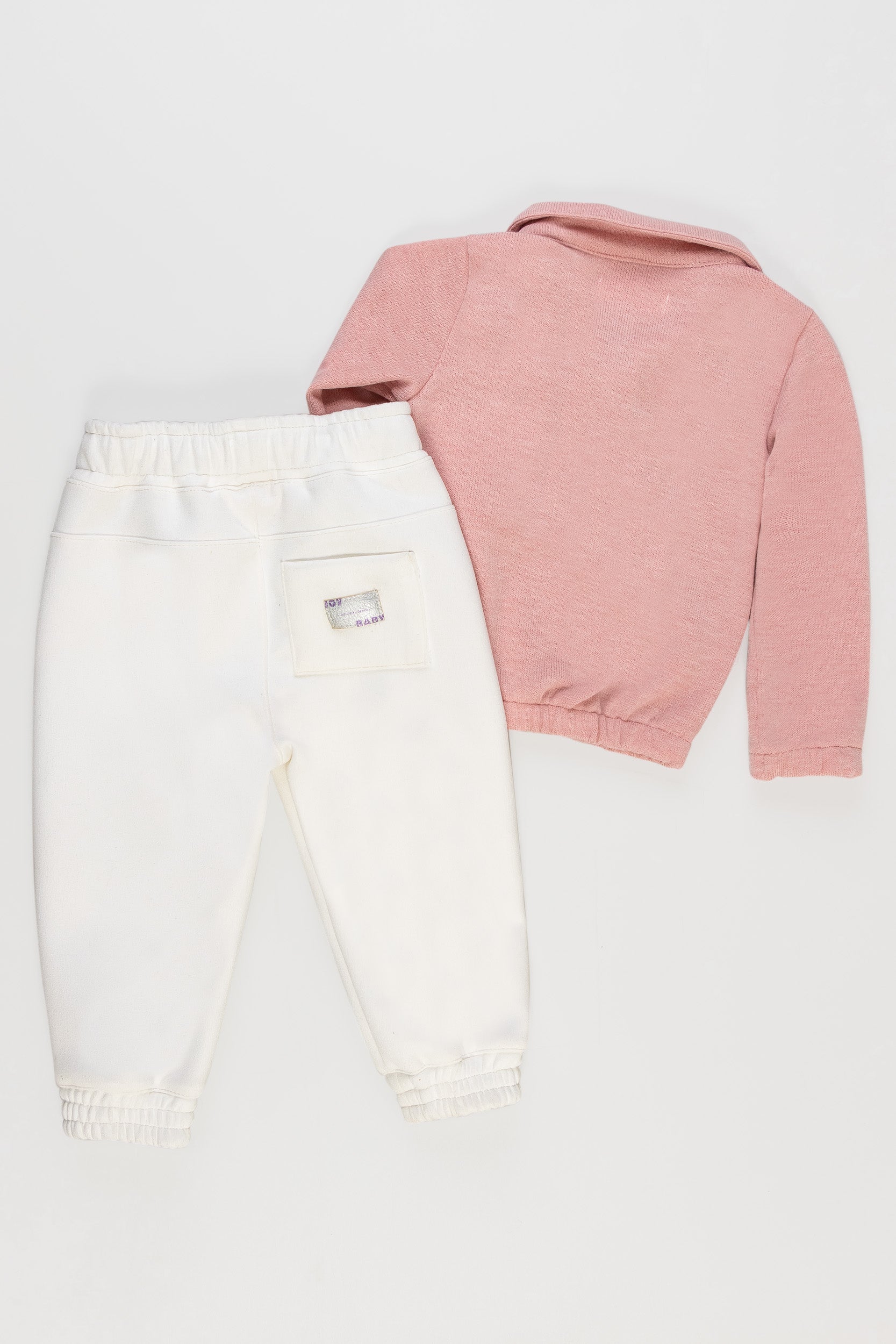 CONJUNTO BEBÉ NIÑA PALO ROSA