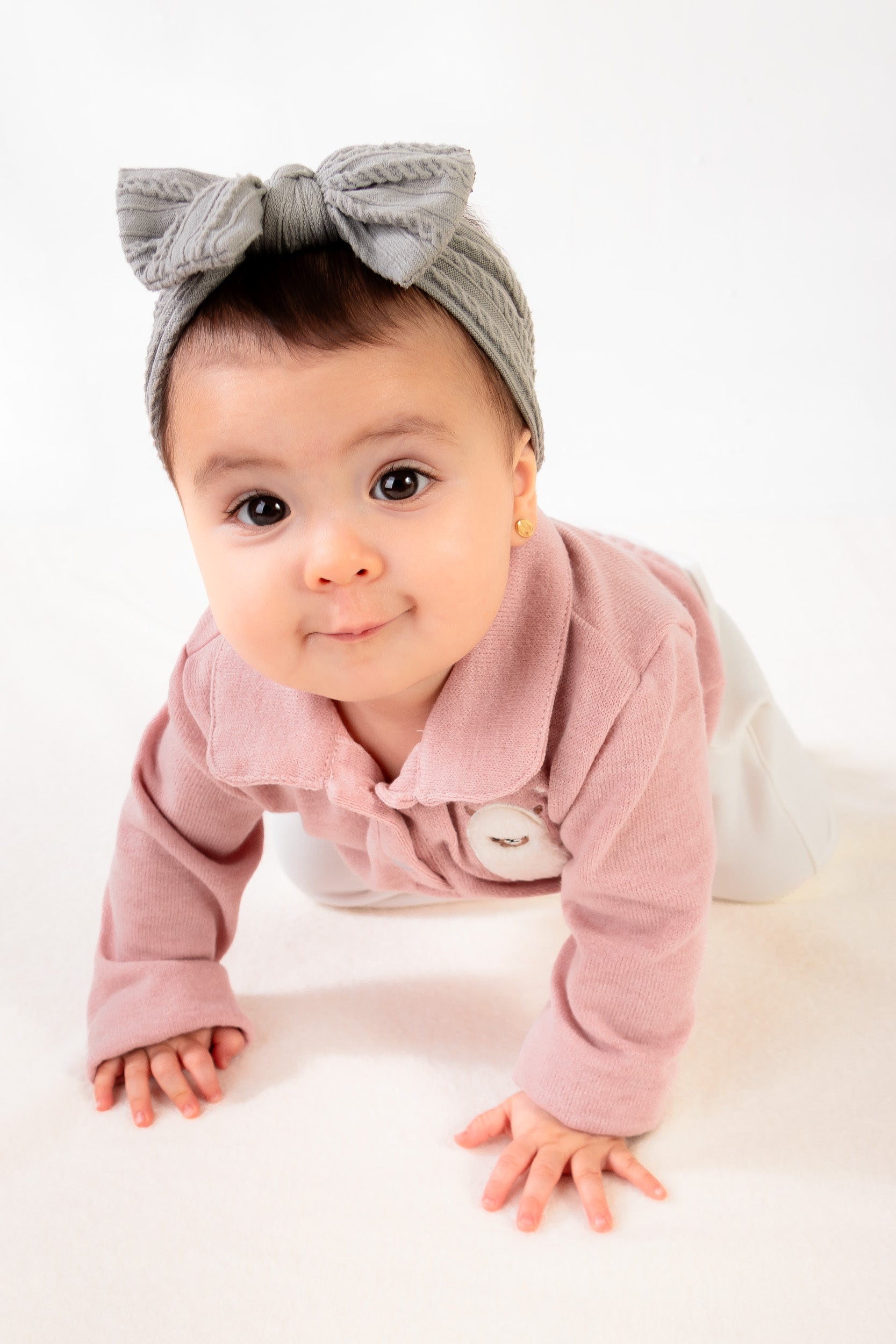 CONJUNTO BEBÉ NIÑA PALO ROSA