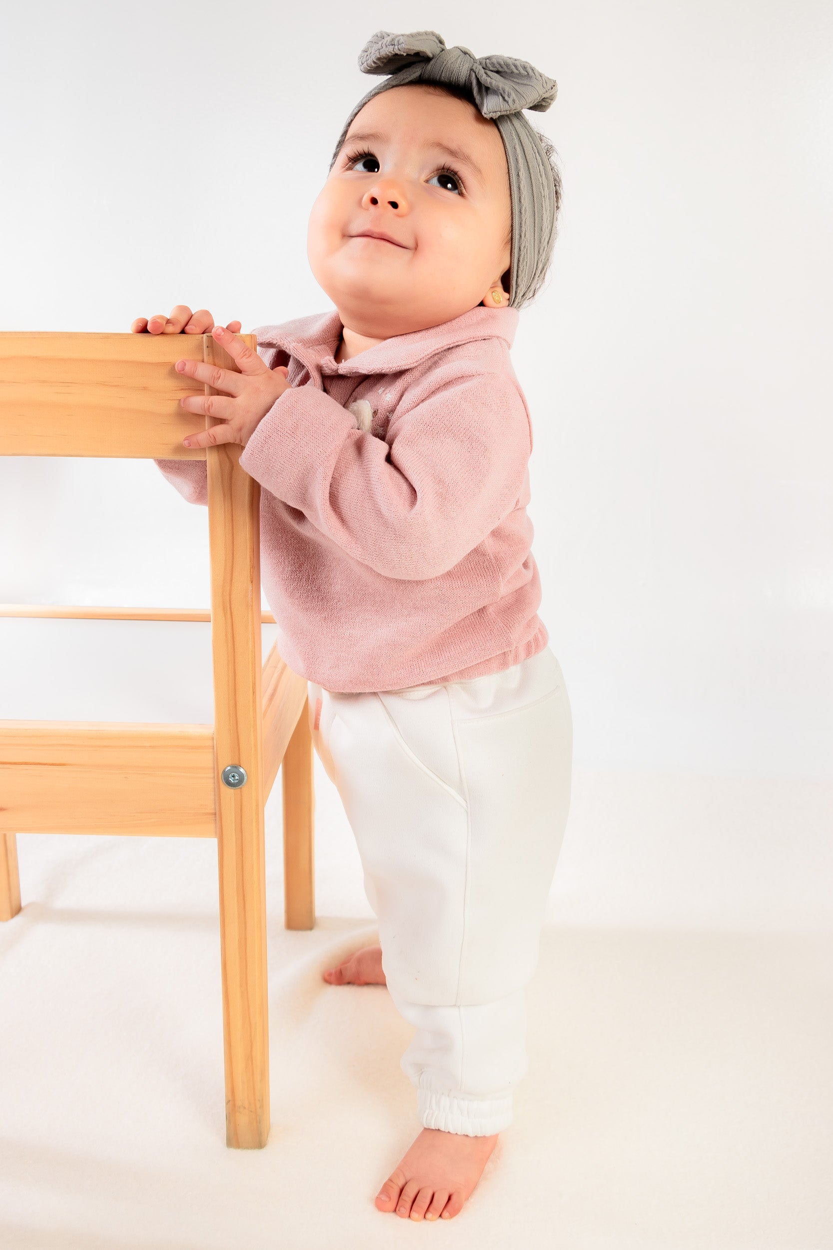 CONJUNTO BEBÉ NIÑA PALO ROSA