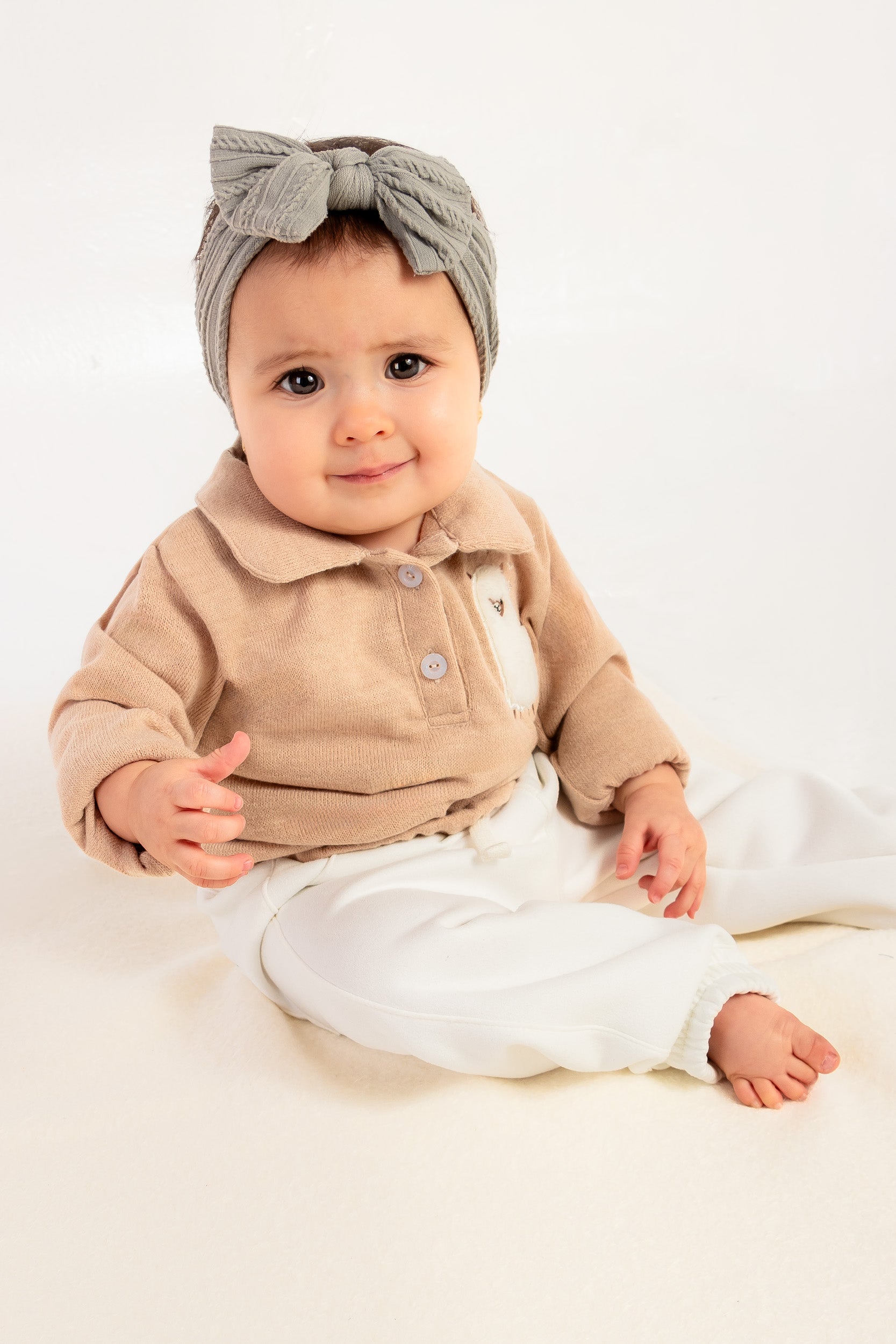 CONJUNTO BEBÉ NIÑA BEIGE