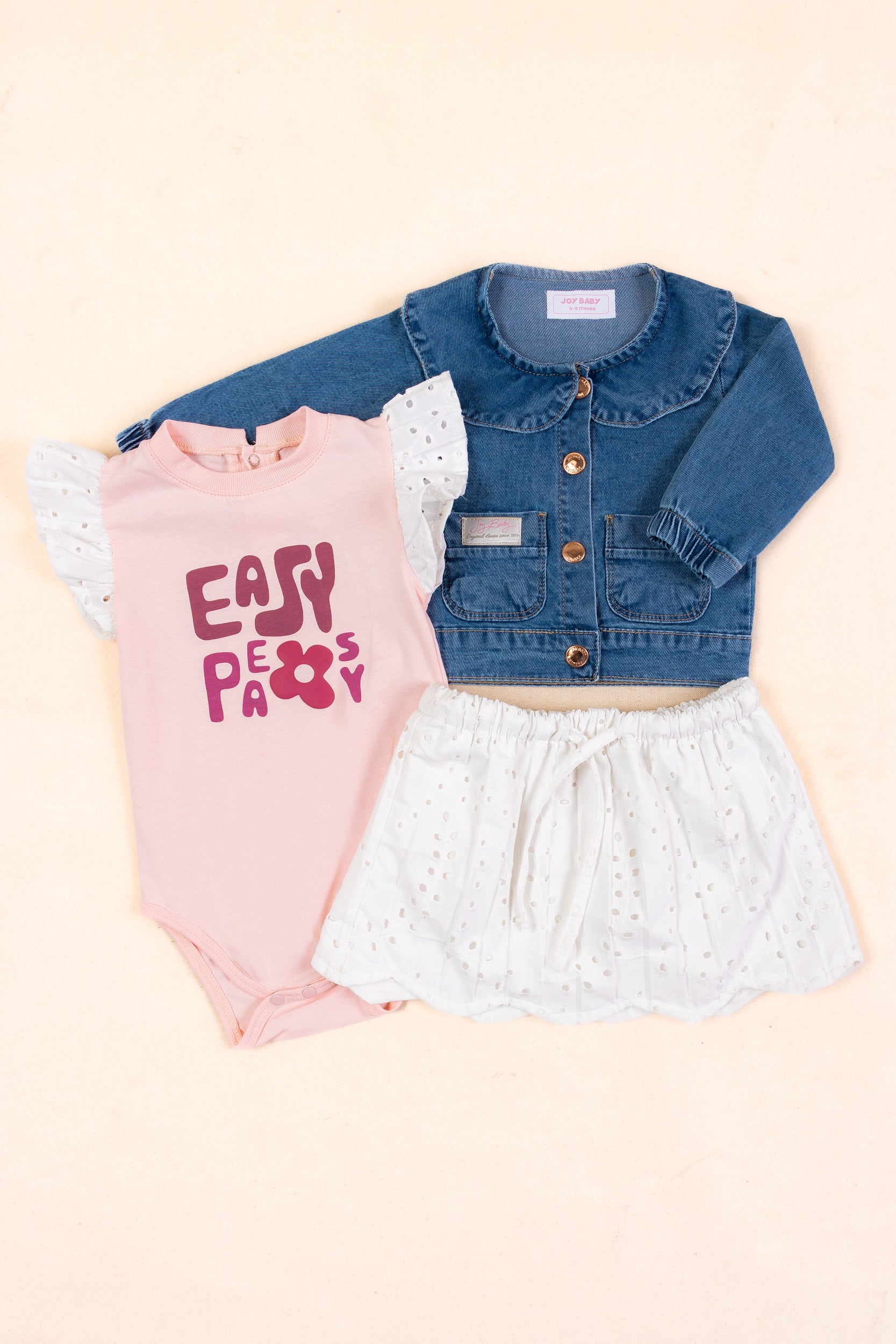 CONJUNTO BEBÉ NIÑA ROSADO
