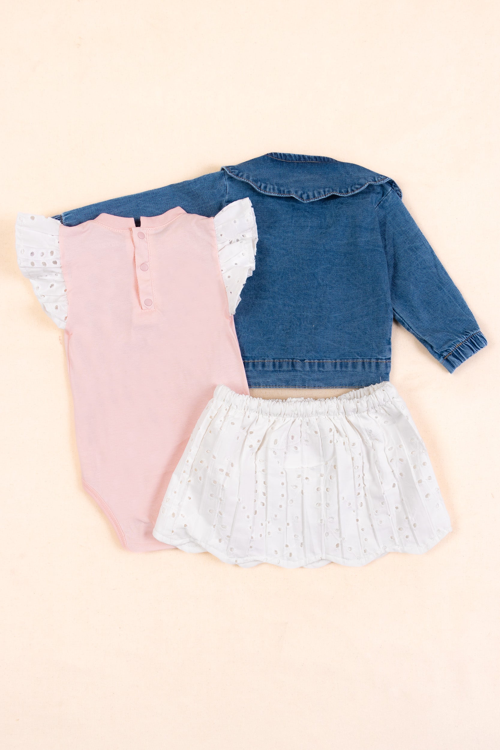 CONJUNTO BEBÉ NIÑA ROSADO
