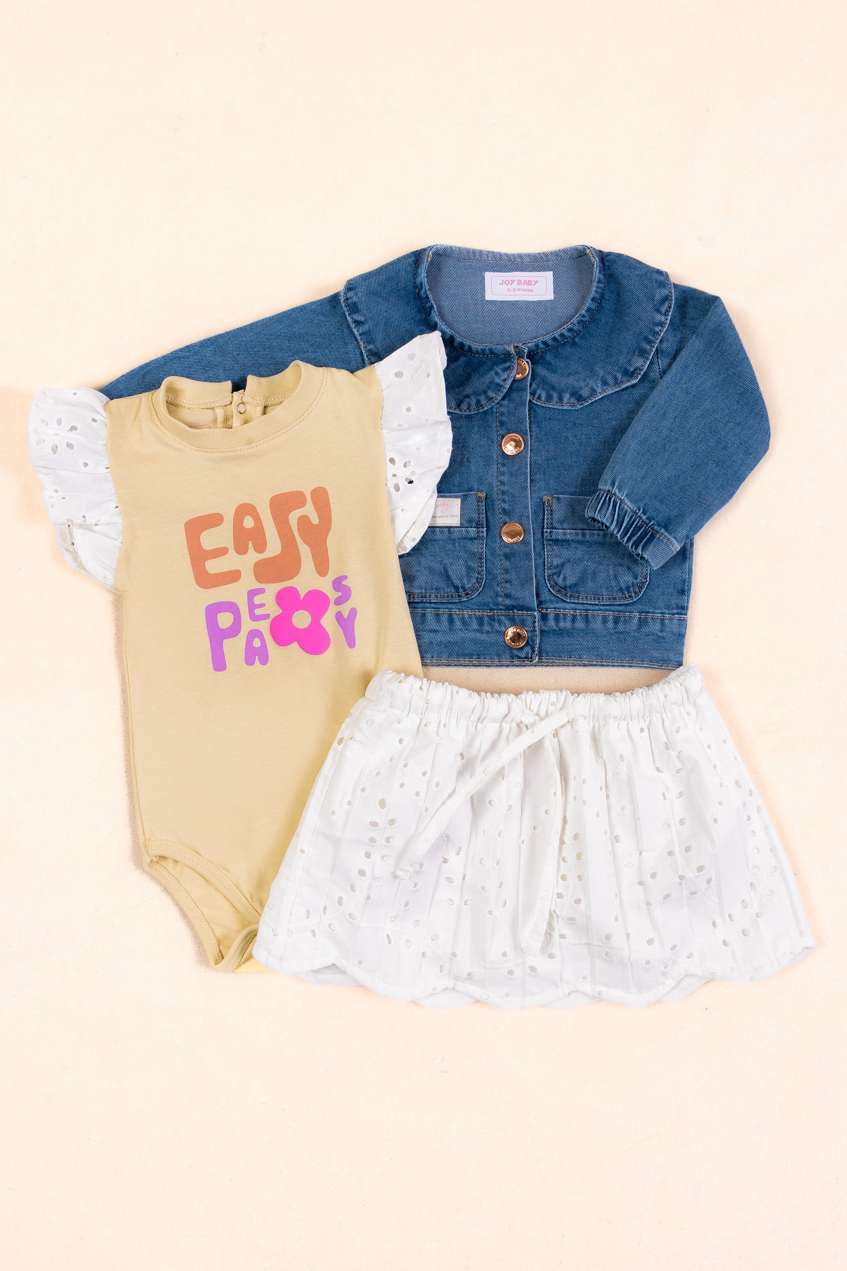 CONJUNTO BEBÉ NIÑA ARENA