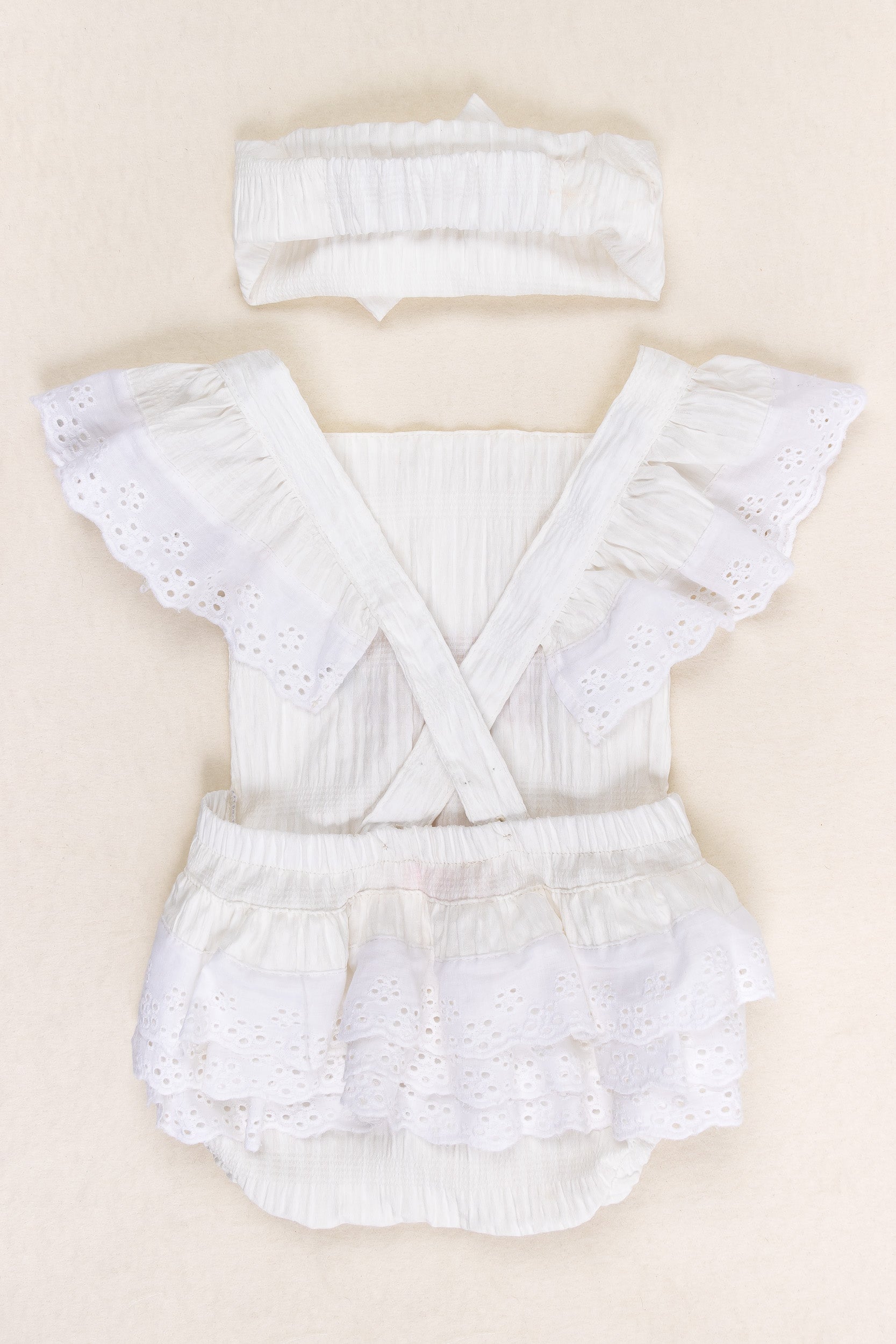 CONJUNTO VESTIDO BEBÉ NIÑA SO CUTE BLANCO