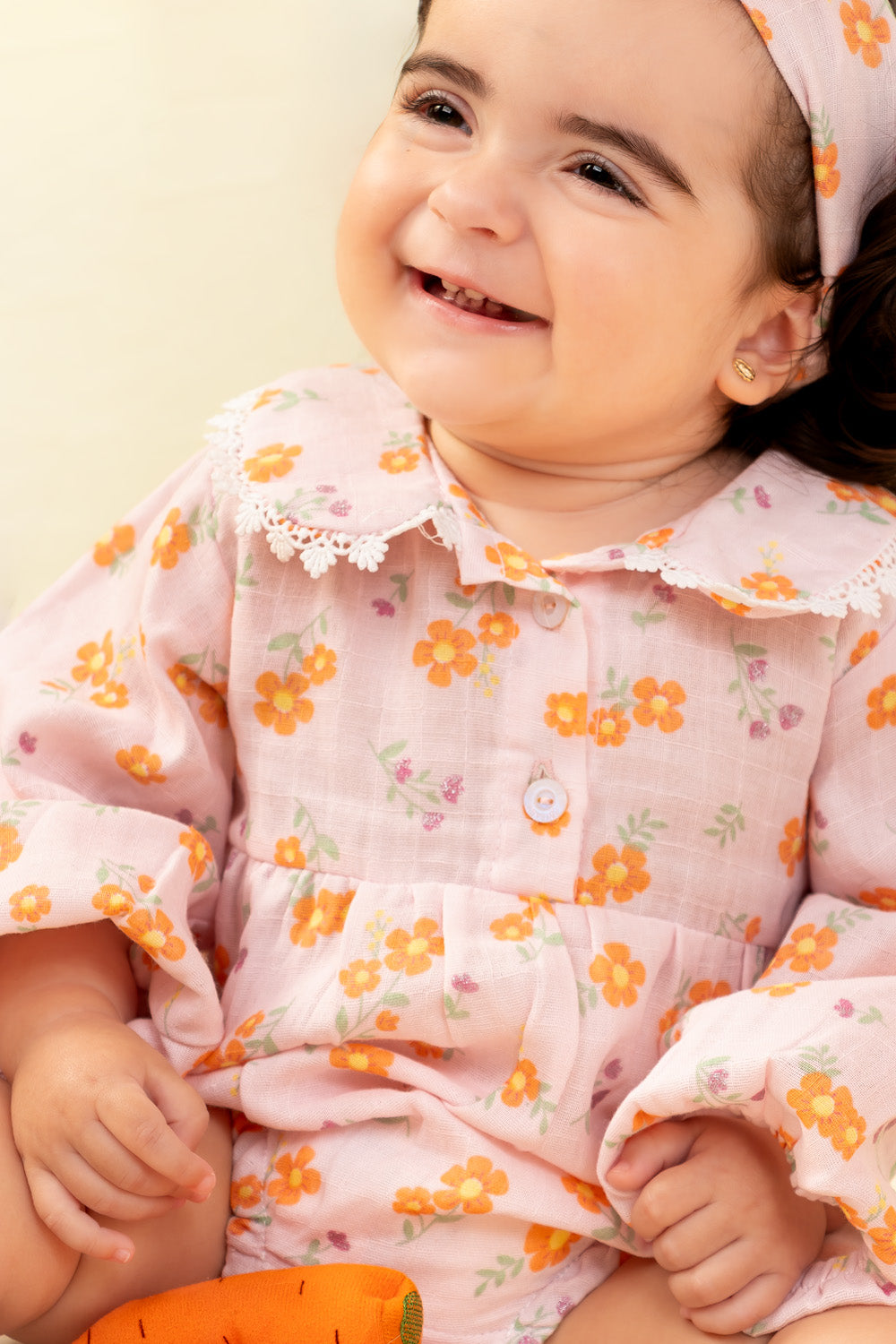 VESTIDO BEBÉ NIÑA FLOWER ROSADO