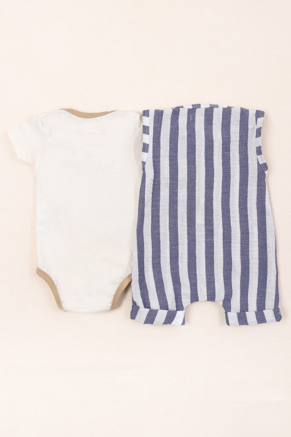 CONJUNTO OVEROL LITTLE BEBÉ NIÑO GRIS