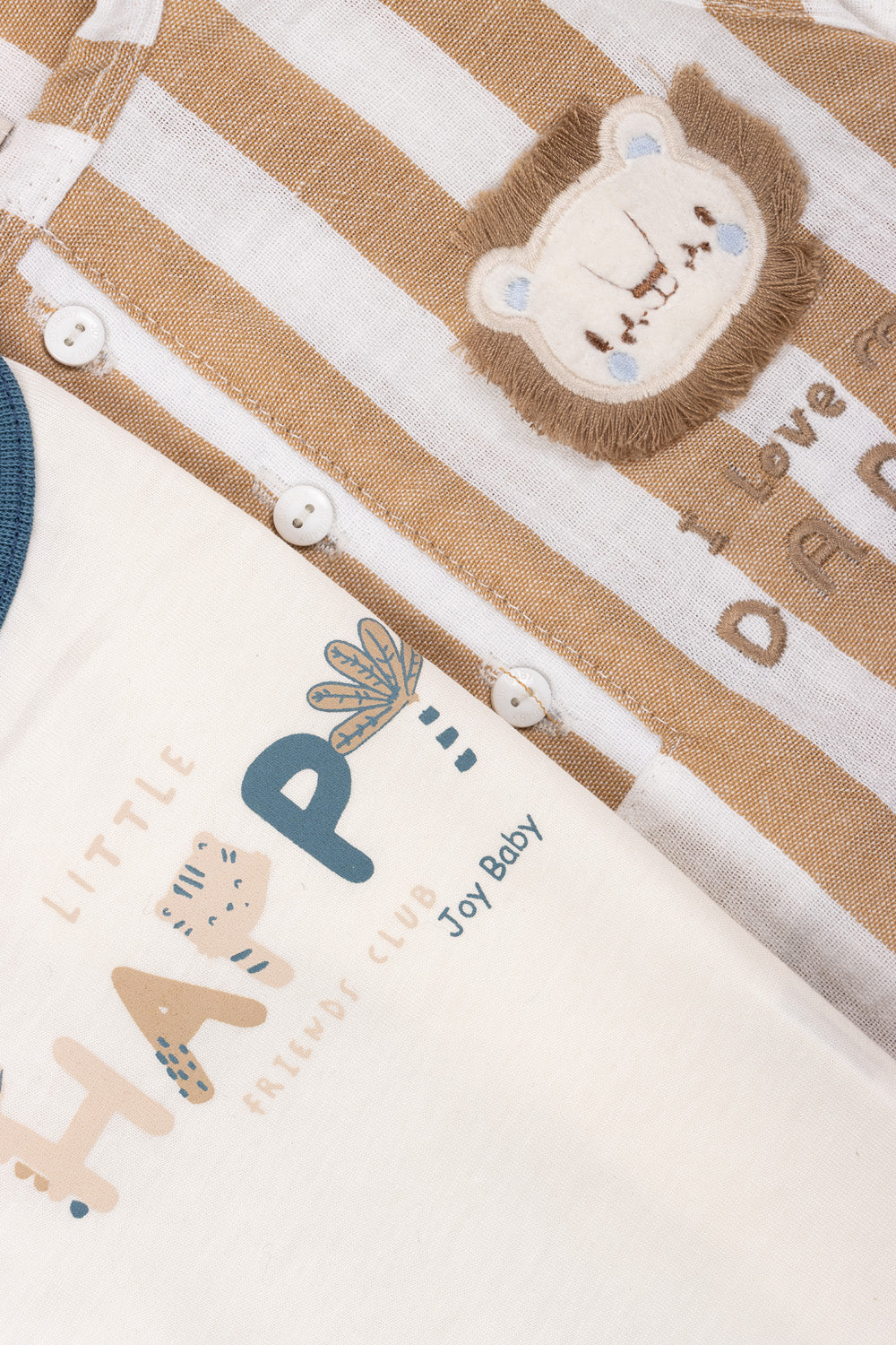 CONJUNTO OVEROL LITTLE BEBÉ NIÑO CAFÉ