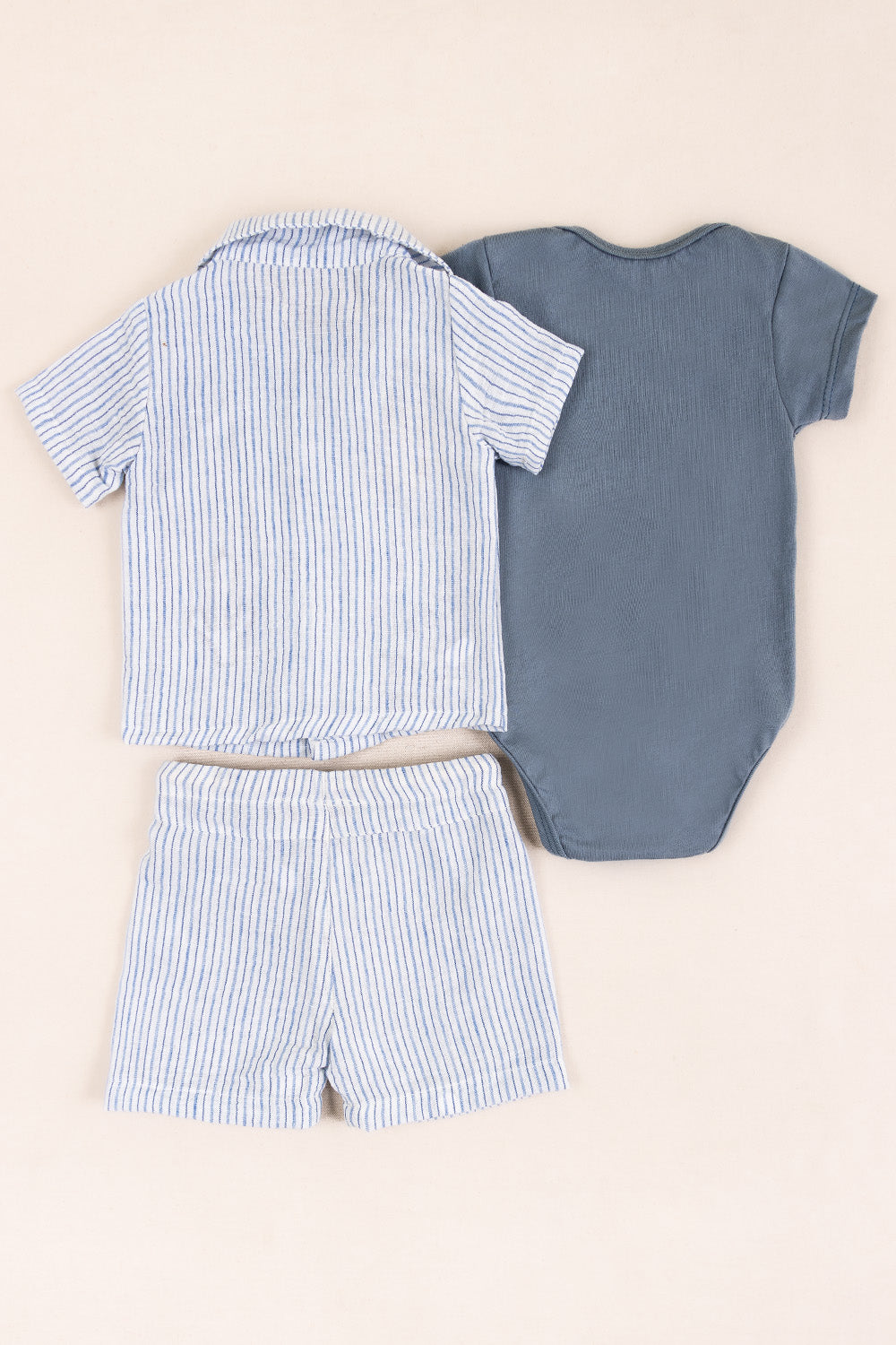 CONJUNTO BEBÉ PALM AZUL