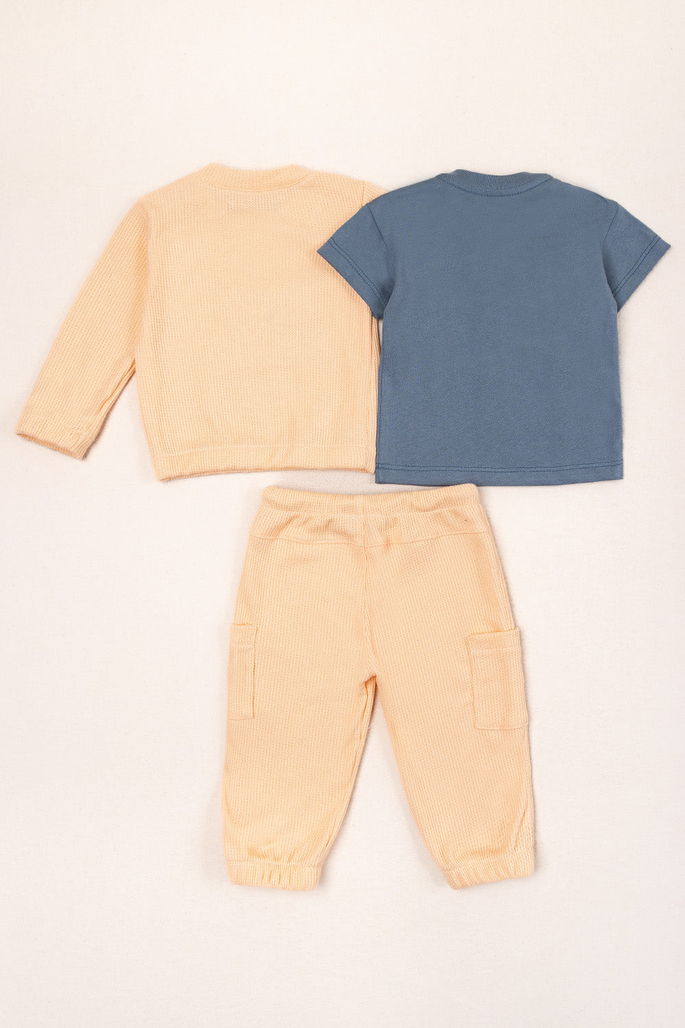 CONJUNTO BEBÉ NIÑO CUTE MANDARINA