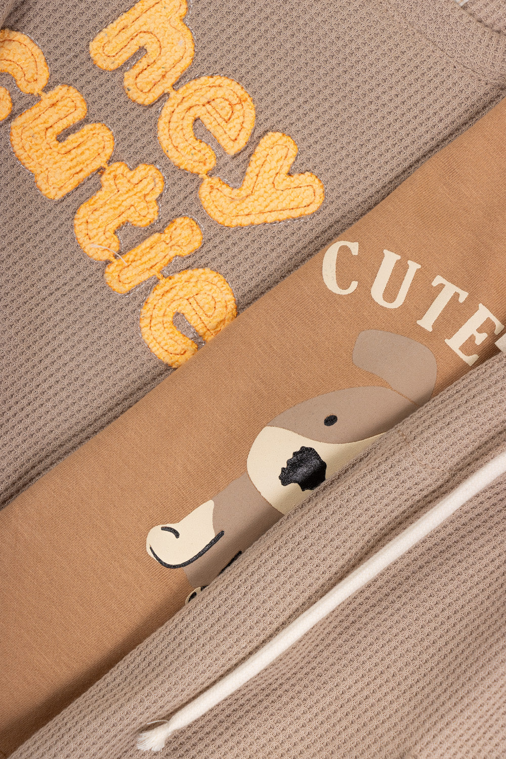 CONJUNTO BEBÉ NIÑO CUTE BEIGE