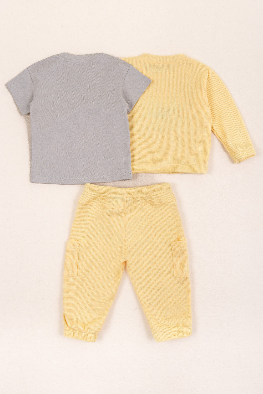 CONJUNTO BEBÉ NIÑO CUTE AMARILLO
