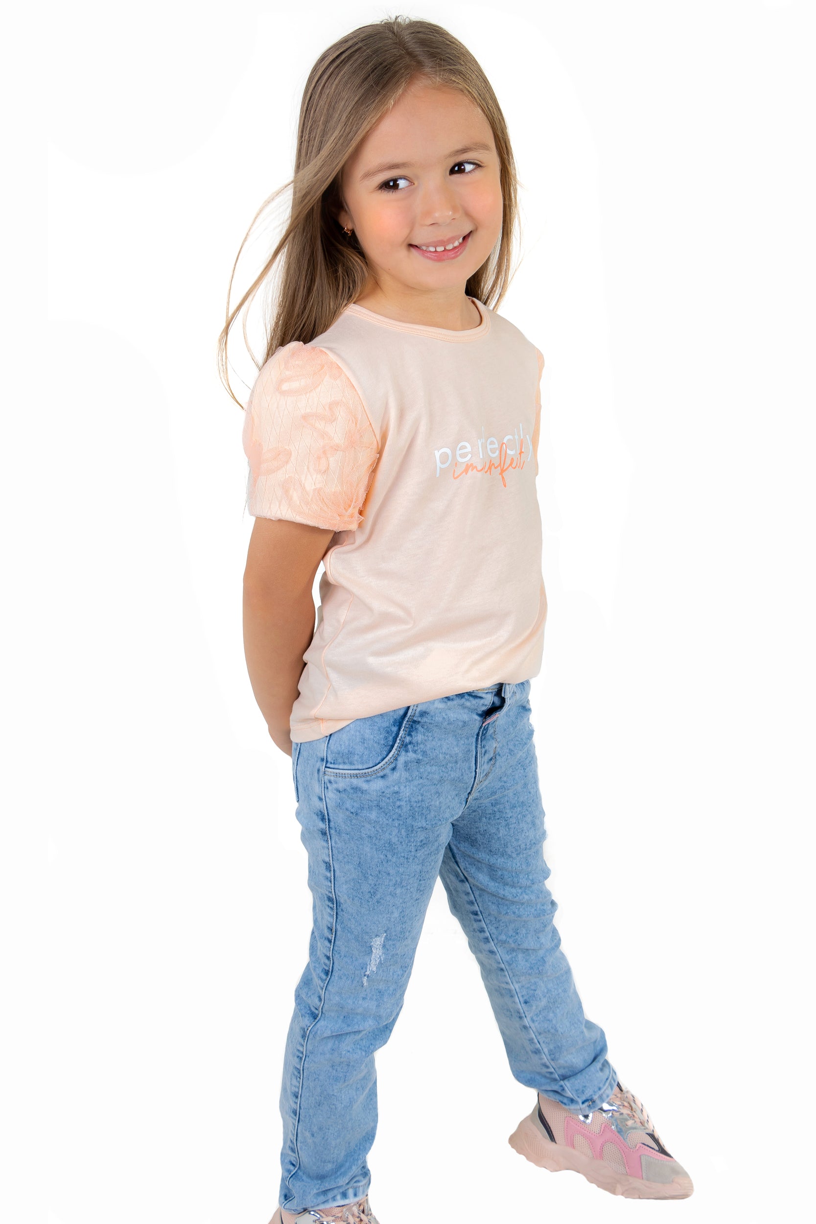 CONJUNTO NIÑA PERFECTLY MANDARINA