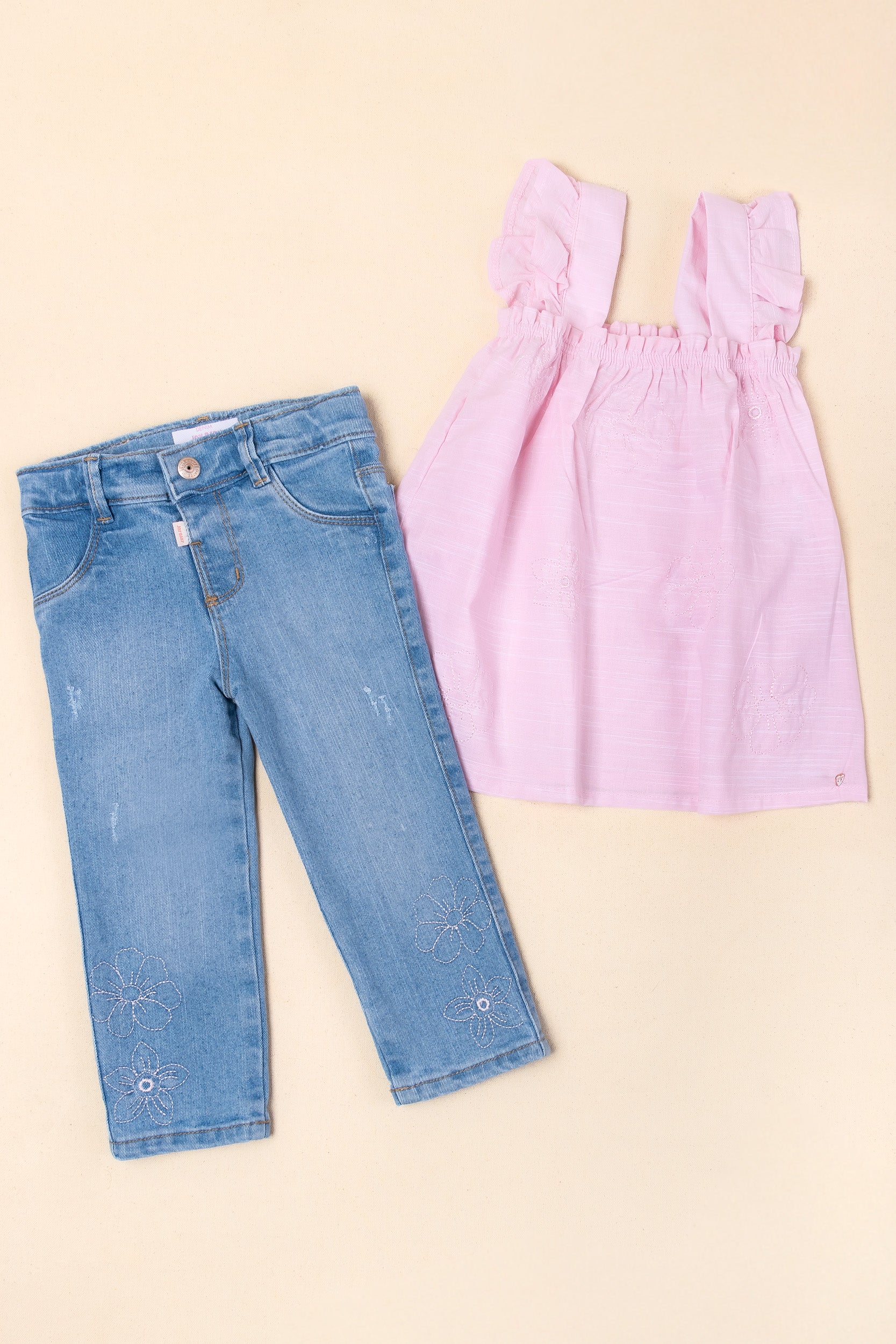 COMBO X3 NIÑA LOVELY DENIM