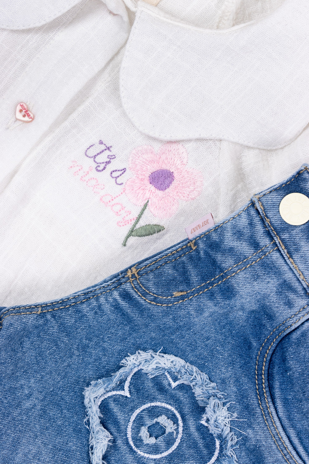CONJUNTO NIÑA NICE DAY BLANCO