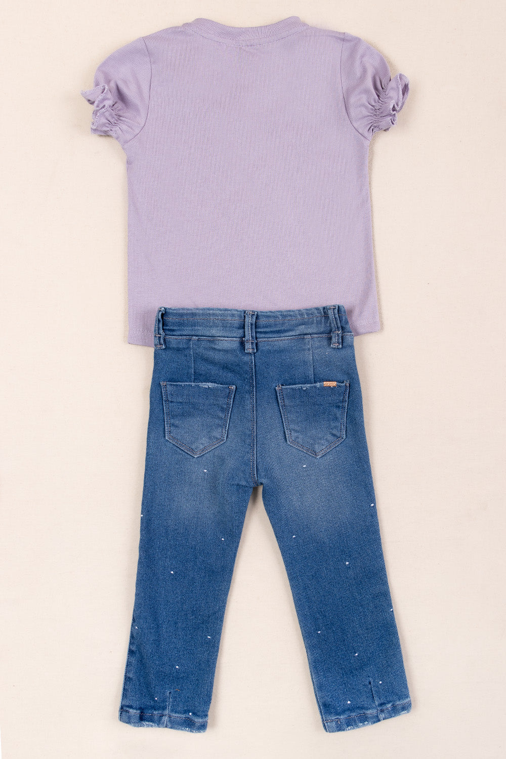 CONJUNTO NIÑA FLAMENCO MORADO