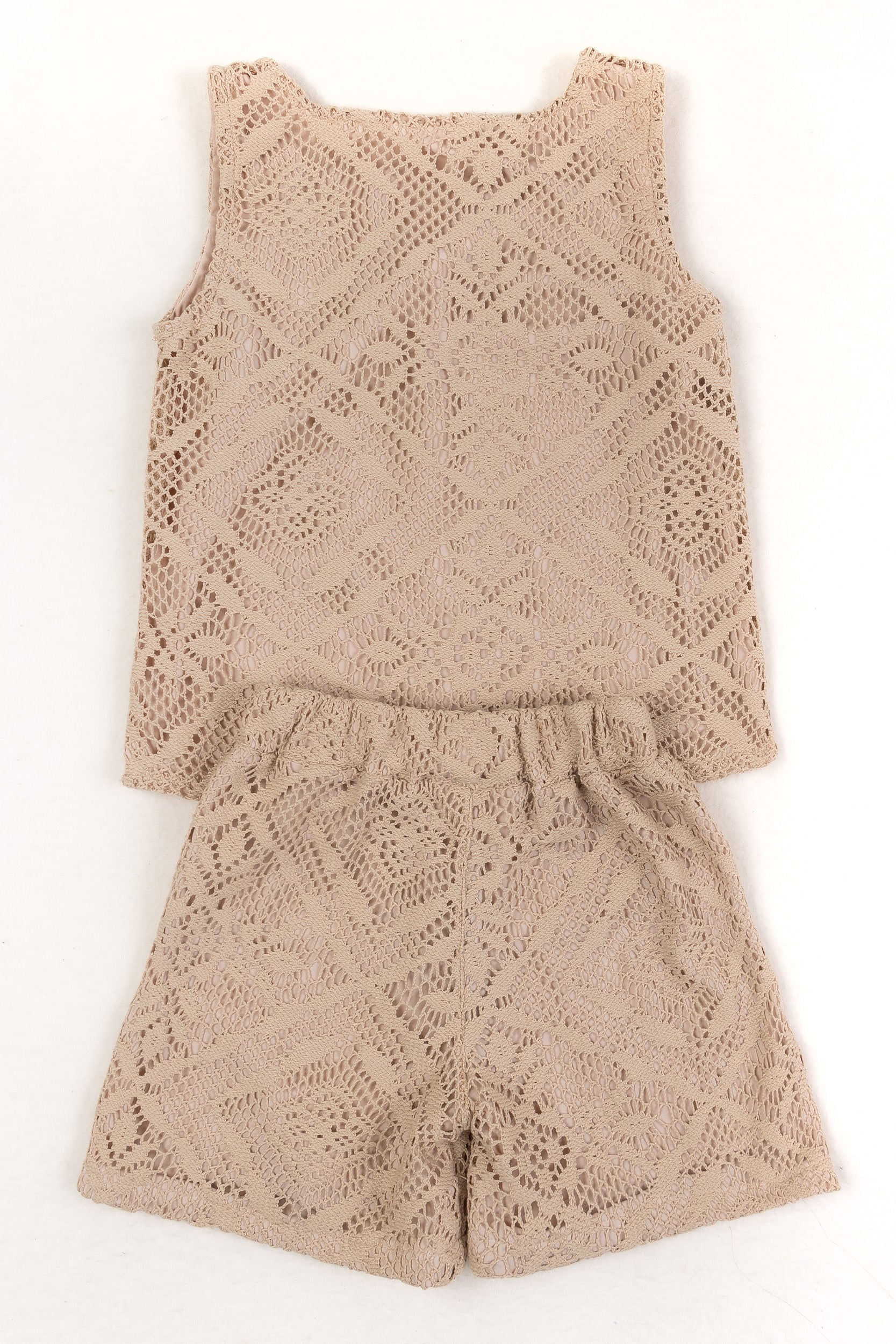 CONJUNTO NIÑA TEJIDO CAFÉ