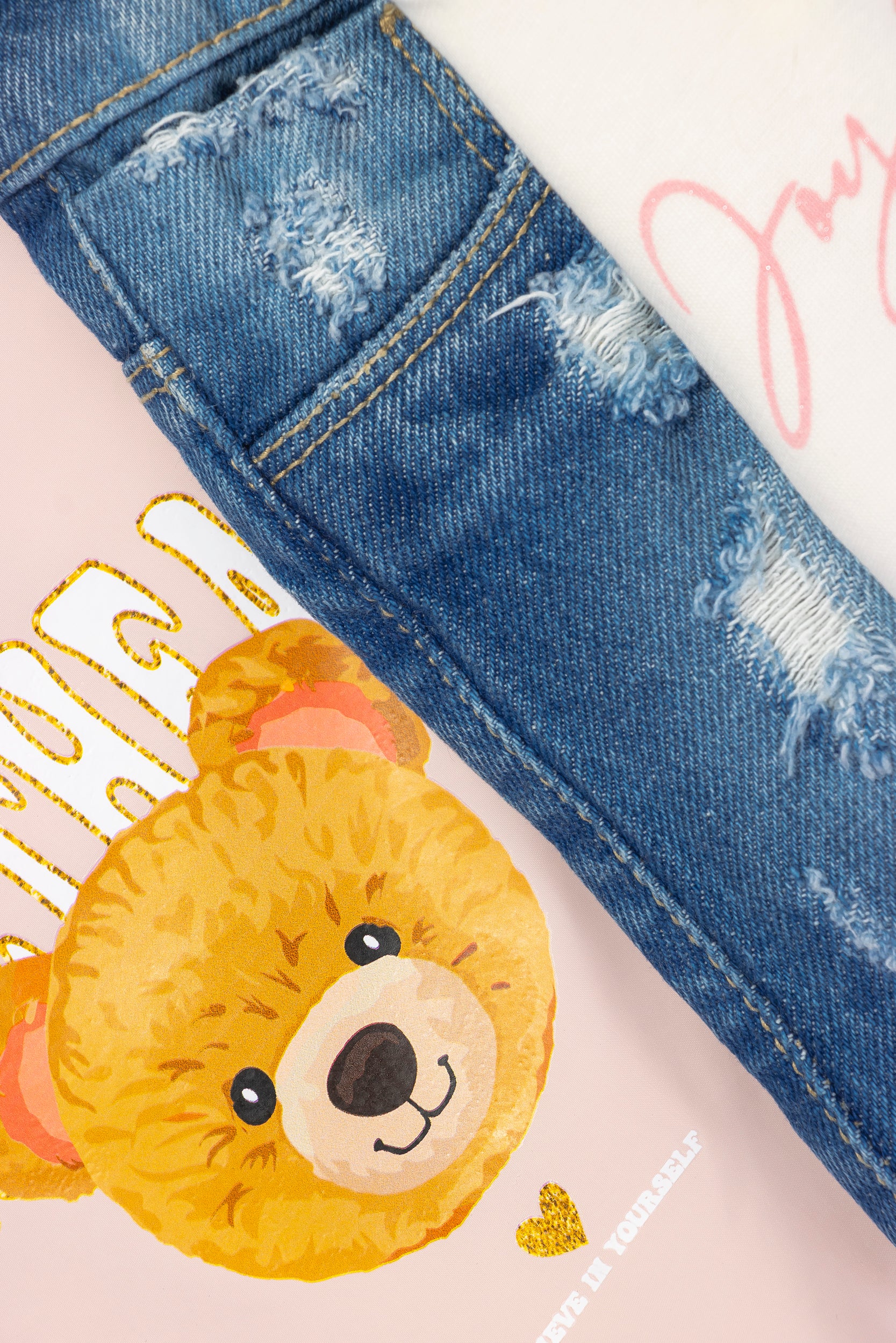 CONJUNTO 3 PRENDAS NIÑA MANDARINA