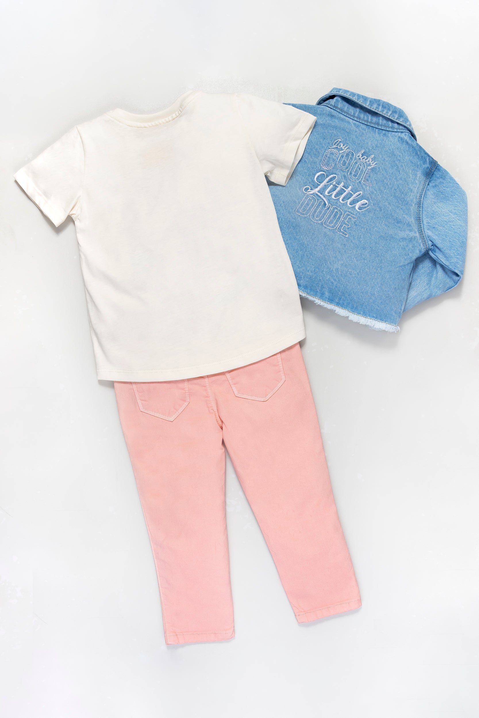 CONJUNTO 3 PRENDAS NIÑA BEST PALO ROSA