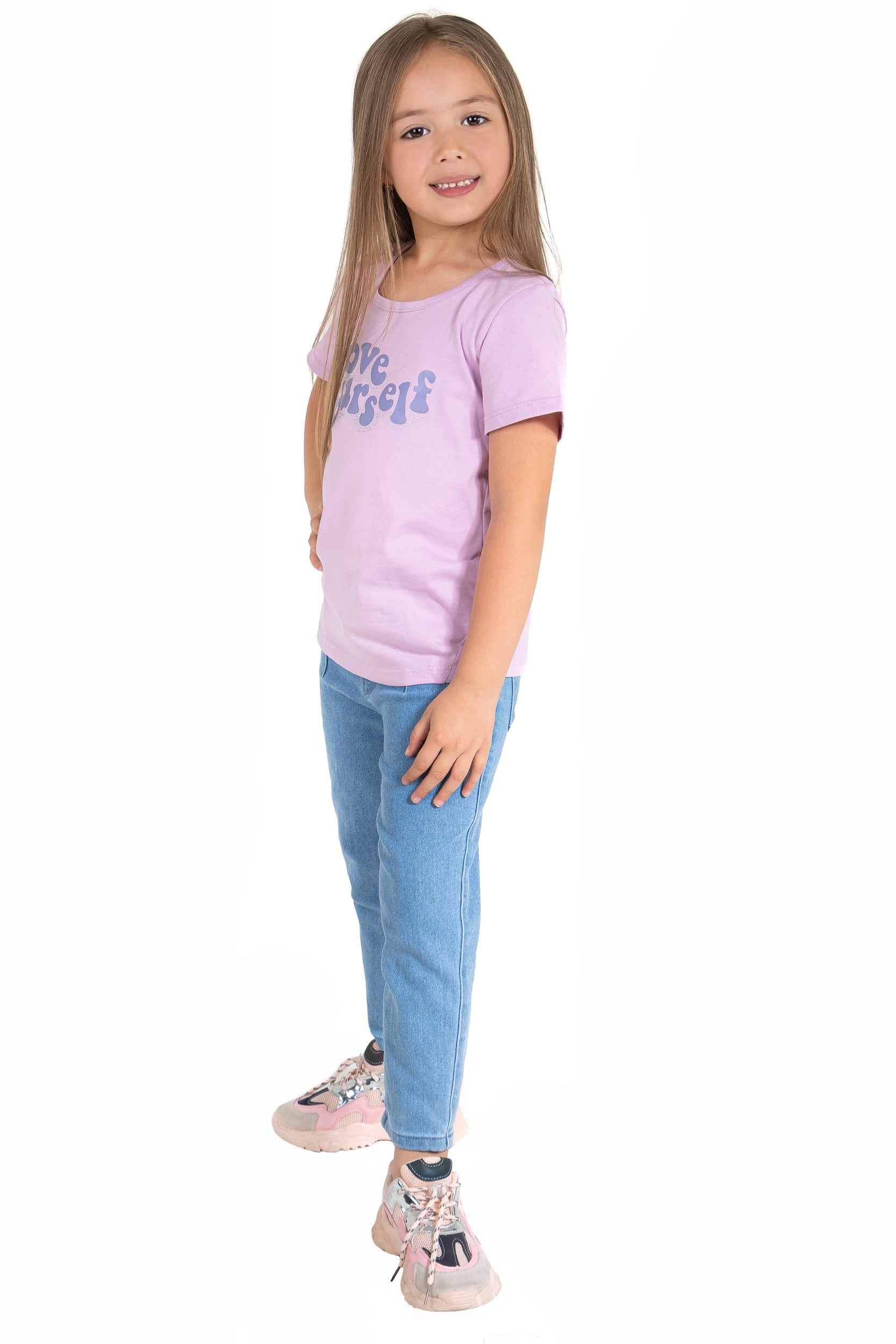 CONJUNTO 3 PRENDAS NIÑA LOVE MORADO