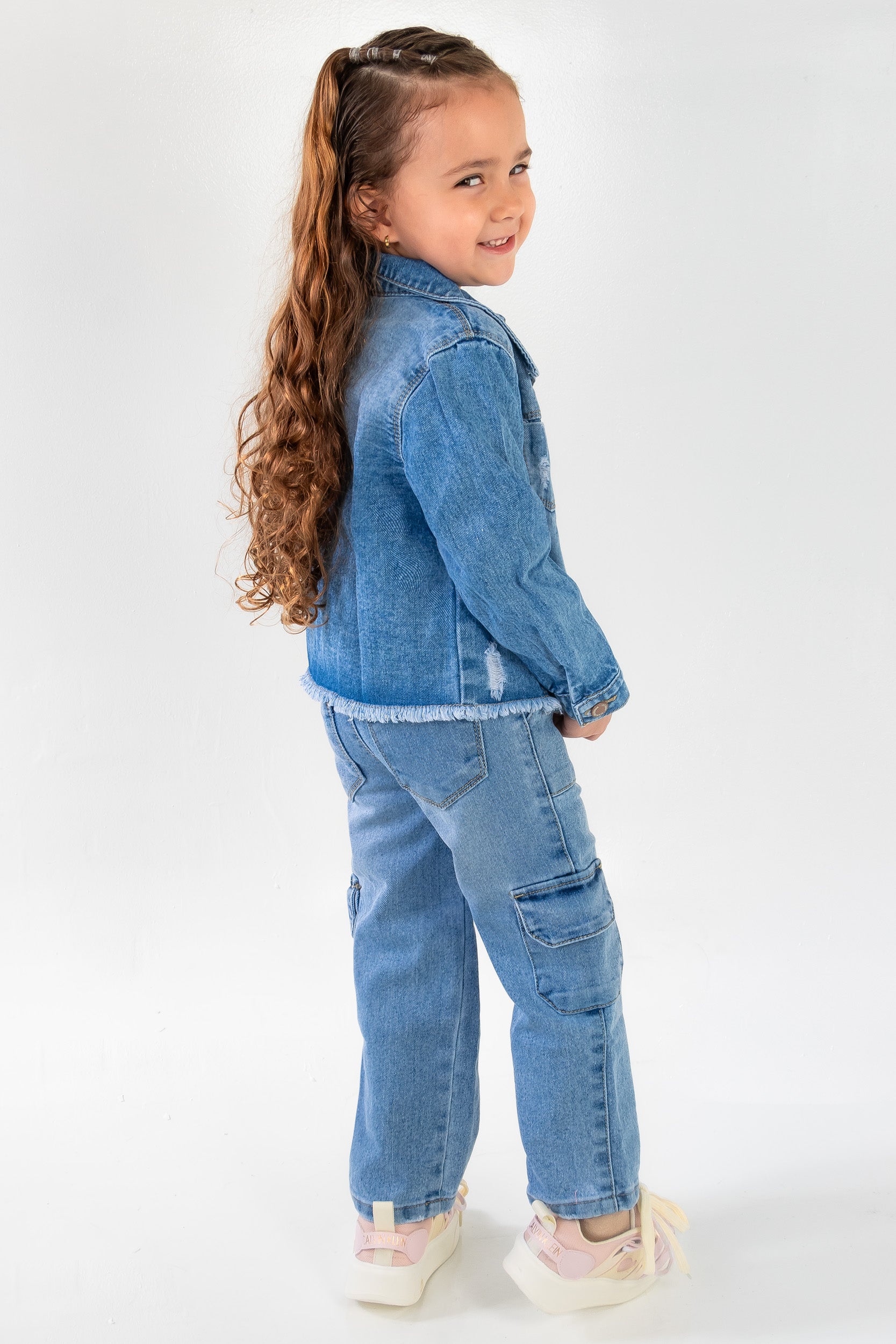 CONJUNTO 3 PRENDAS NIÑA PALO ROSA