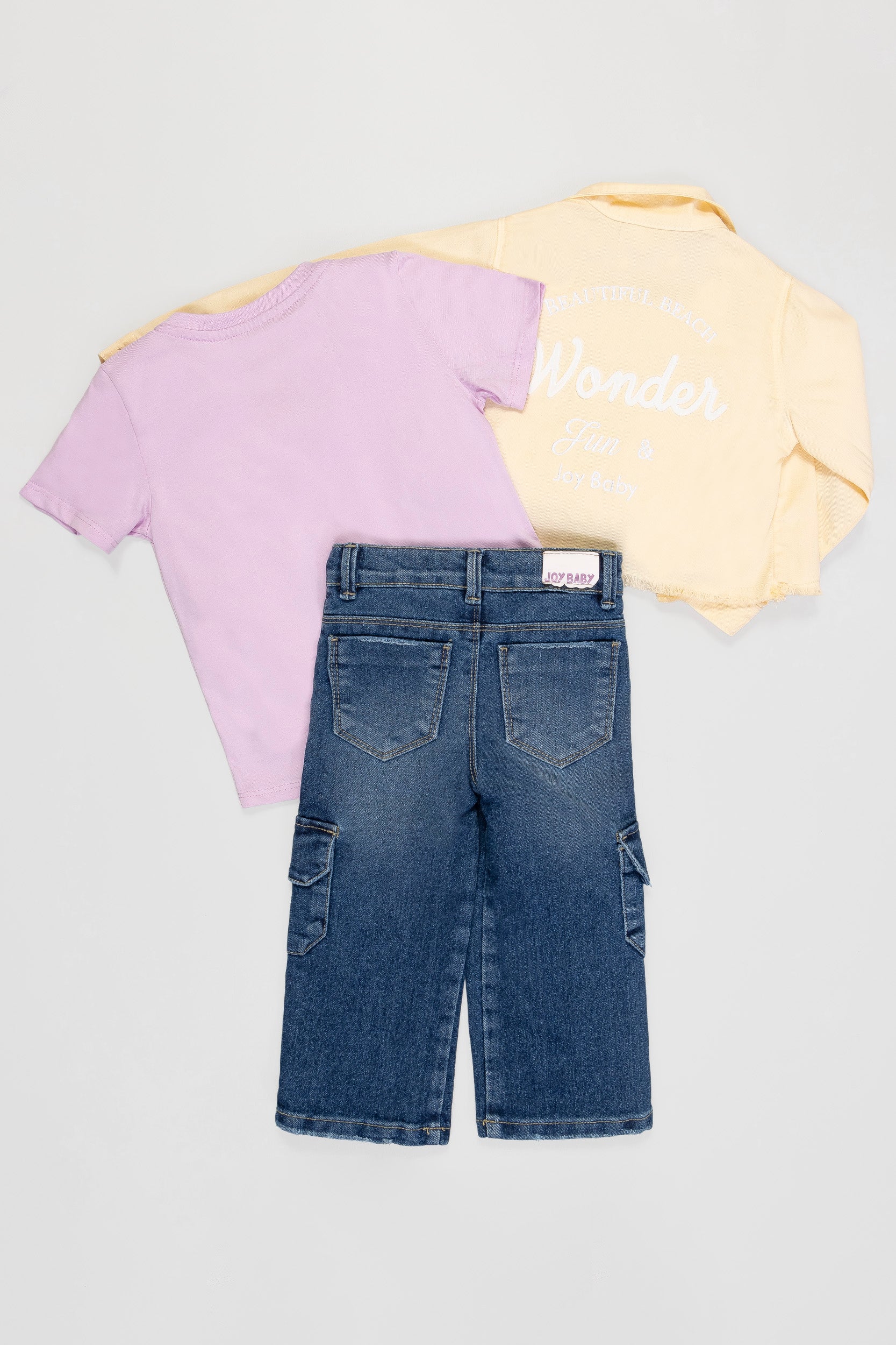 CONJUNTO 3 PRENDAS NIÑA AMARILLO
