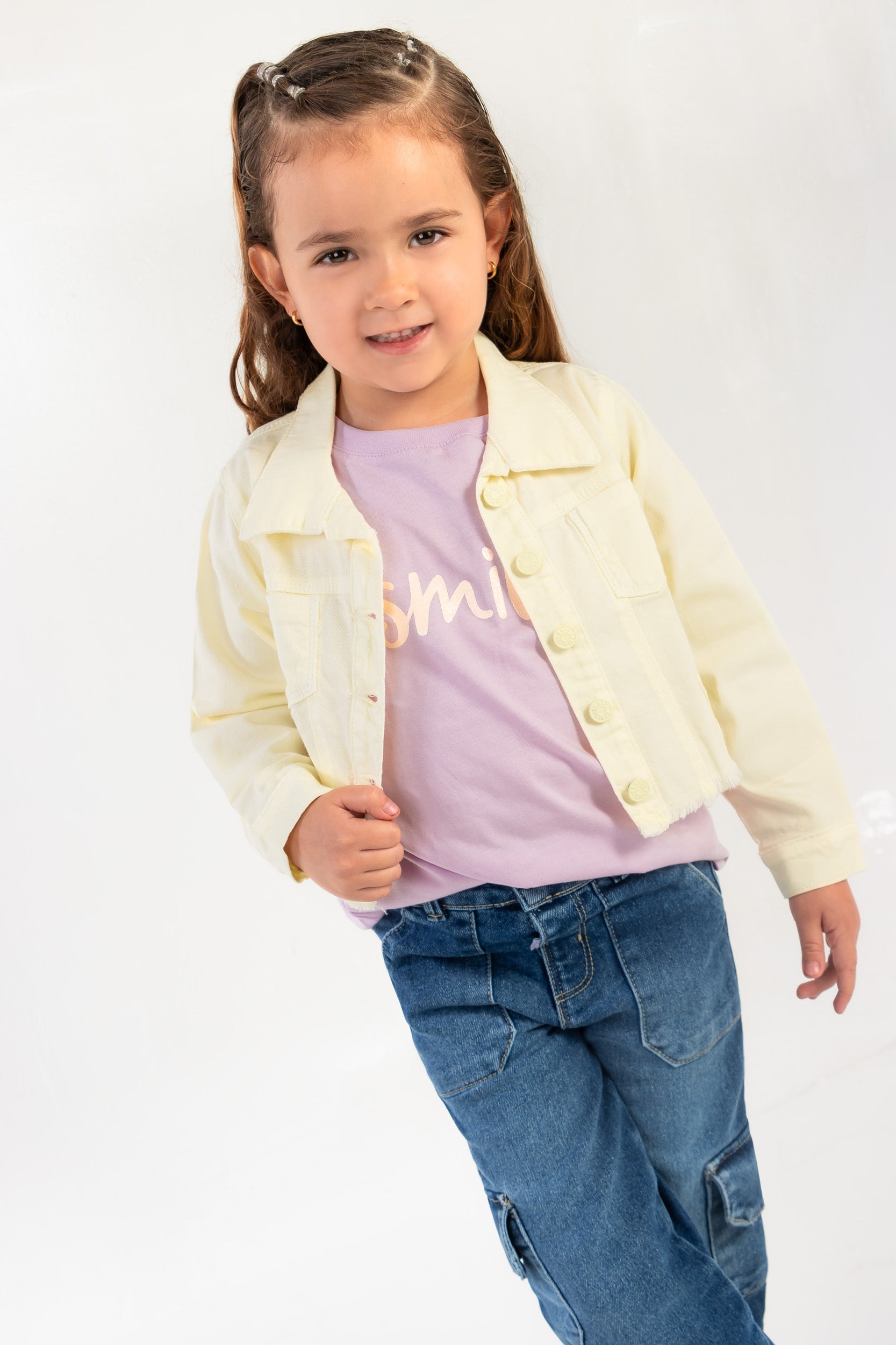 CONJUNTO 3 PRENDAS NIÑA AMARILLO