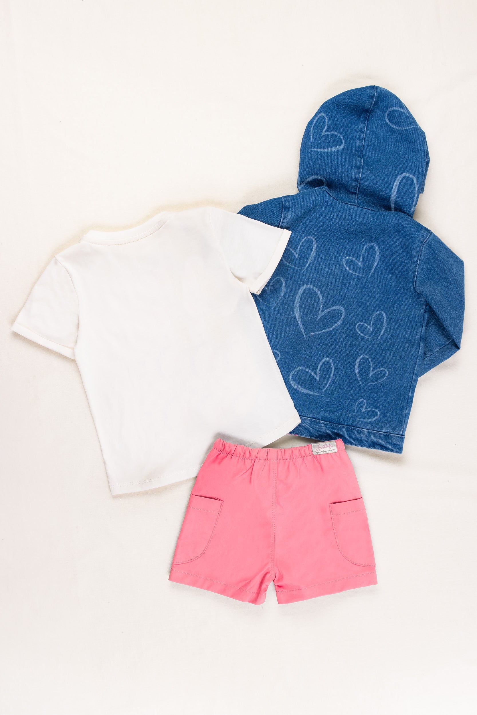CONJUNTO 3 PRENDAS NIÑA SUNSHINE ROSADO