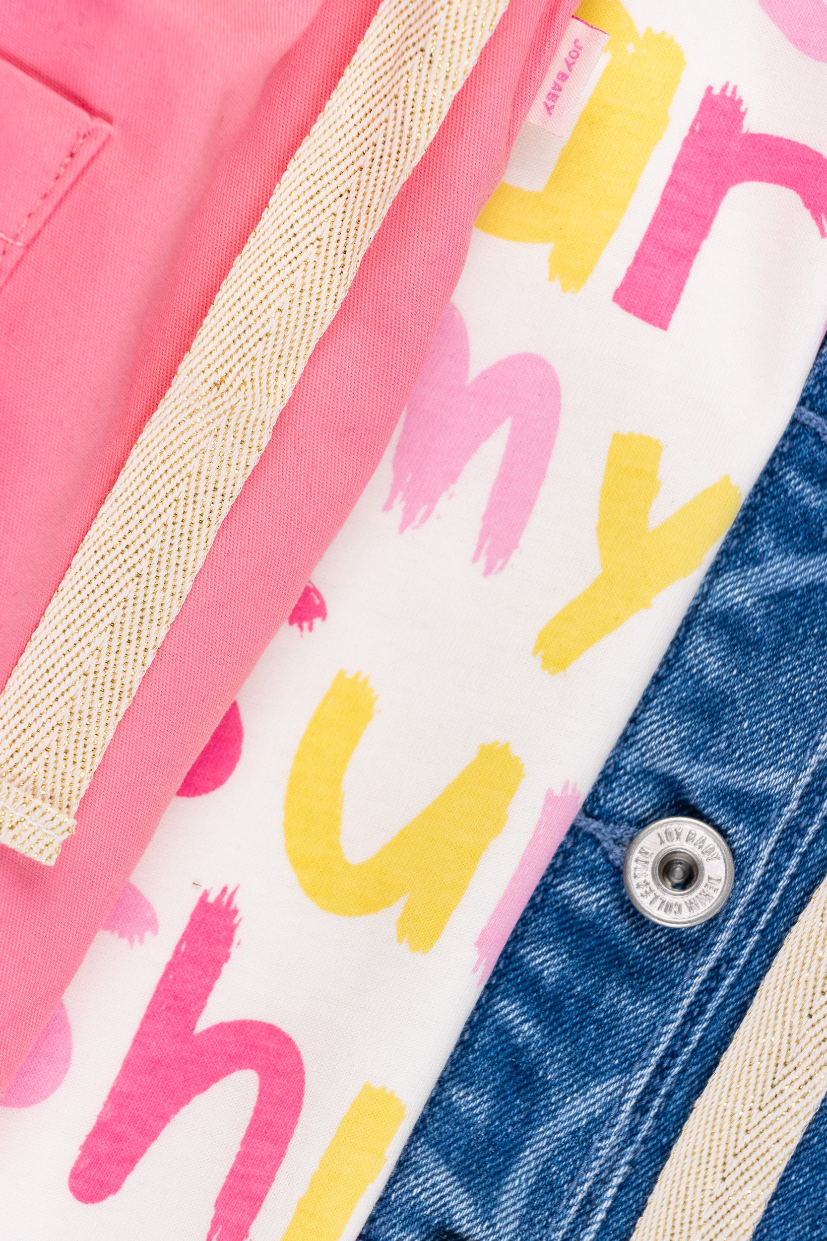 CONJUNTO 3 PRENDAS NIÑA SUNSHINE ROSADO