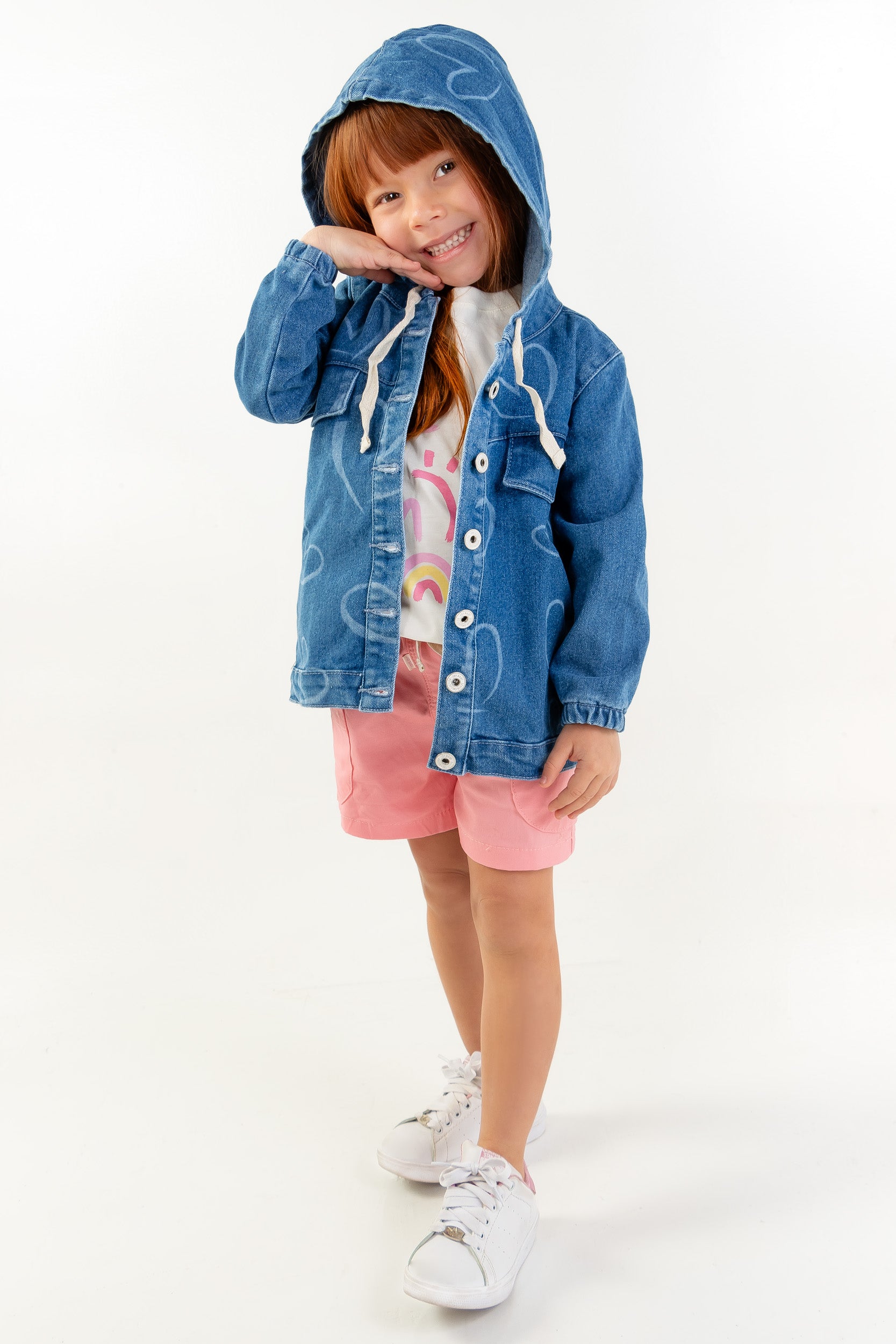 CONJUNTO 3 PRENDAS NIÑA SUNSHINE ROSADO