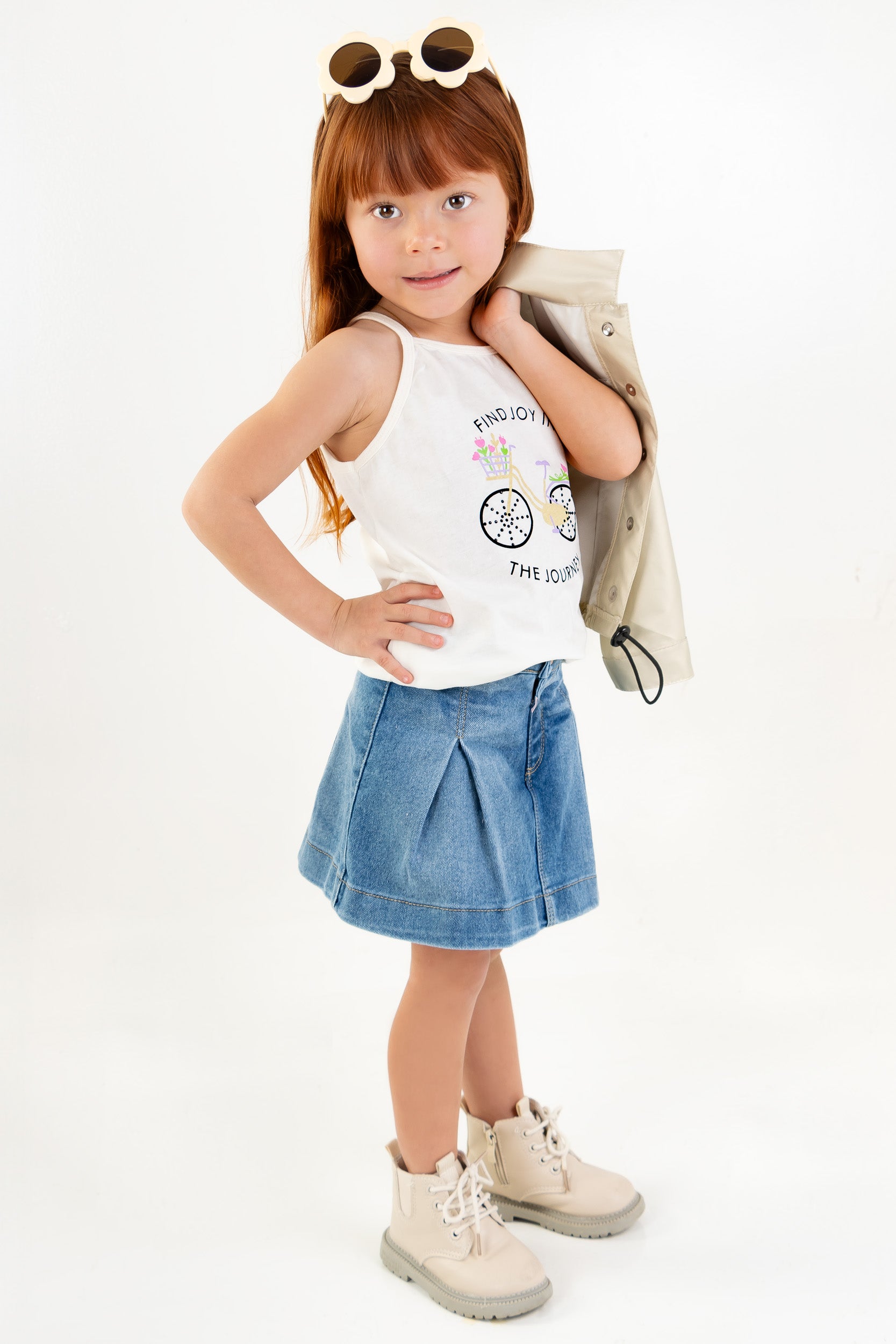 CONJUNTO 3 PRENDAS NIÑA CYCLE DORADO