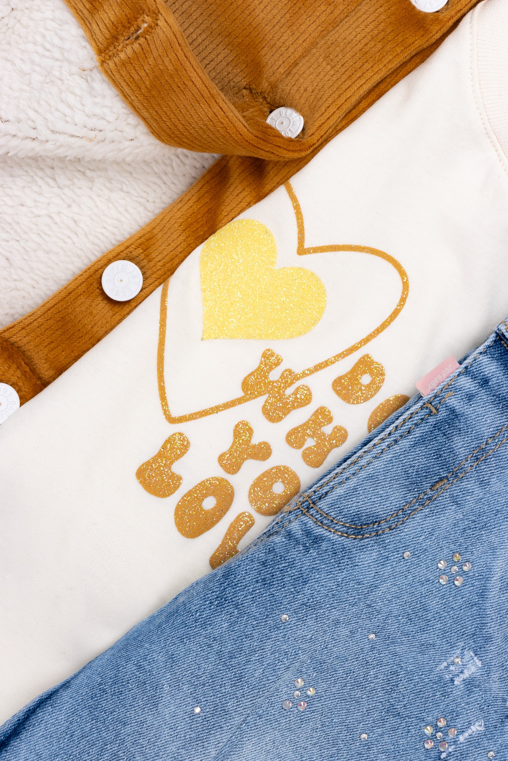 CONJUNTO 3 PRENDAS NIÑA LOVE CAFE