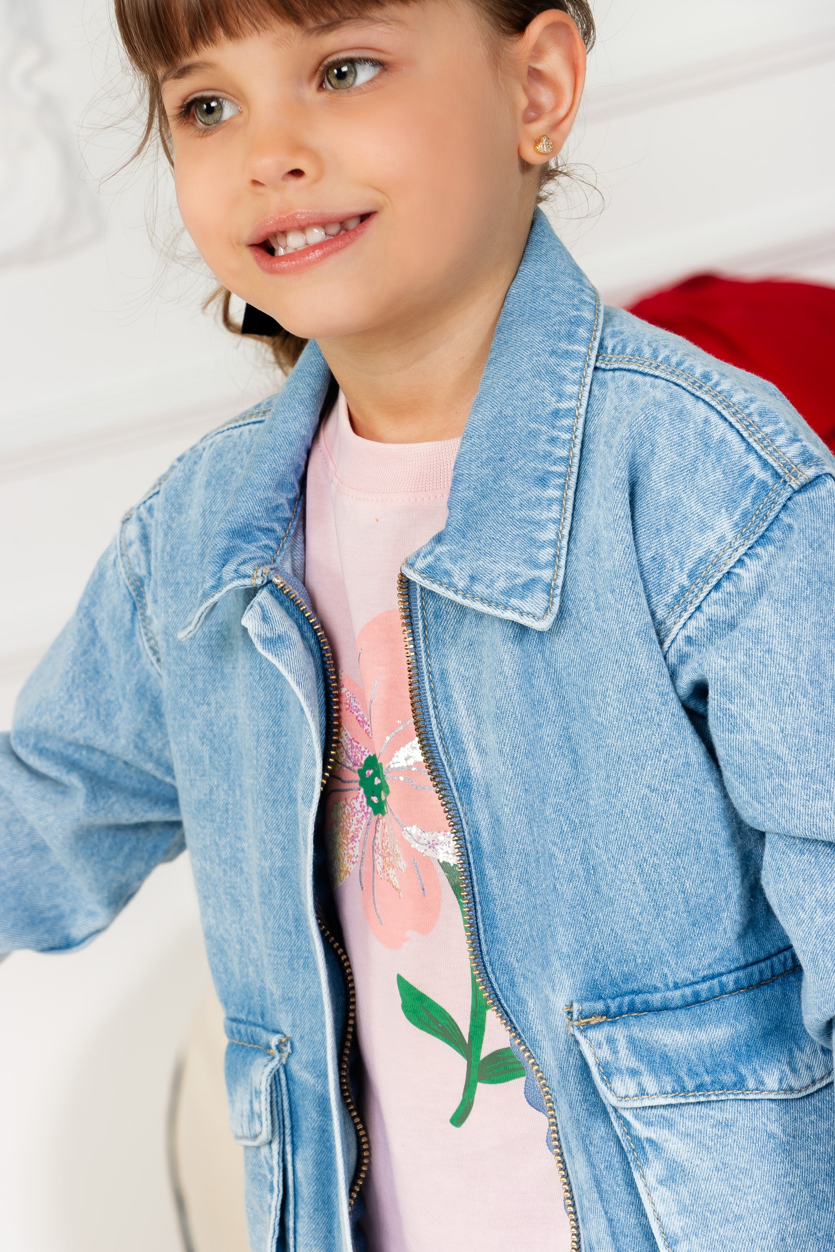 CONJUNTO 3 PRENDAS NIÑA ROSADO