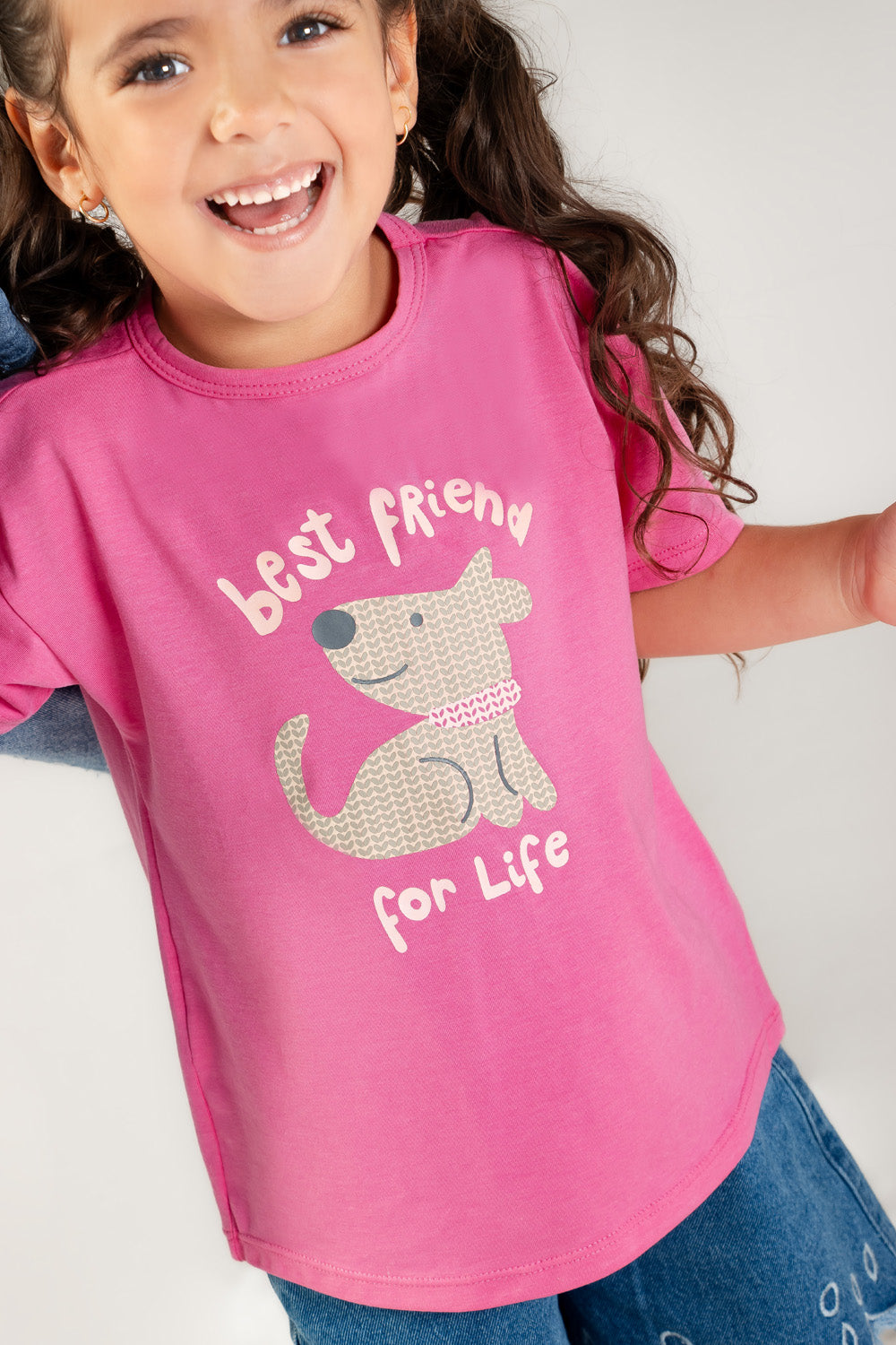 CONJUNTO 3 PRENDAS NIÑA PET FUCSIA