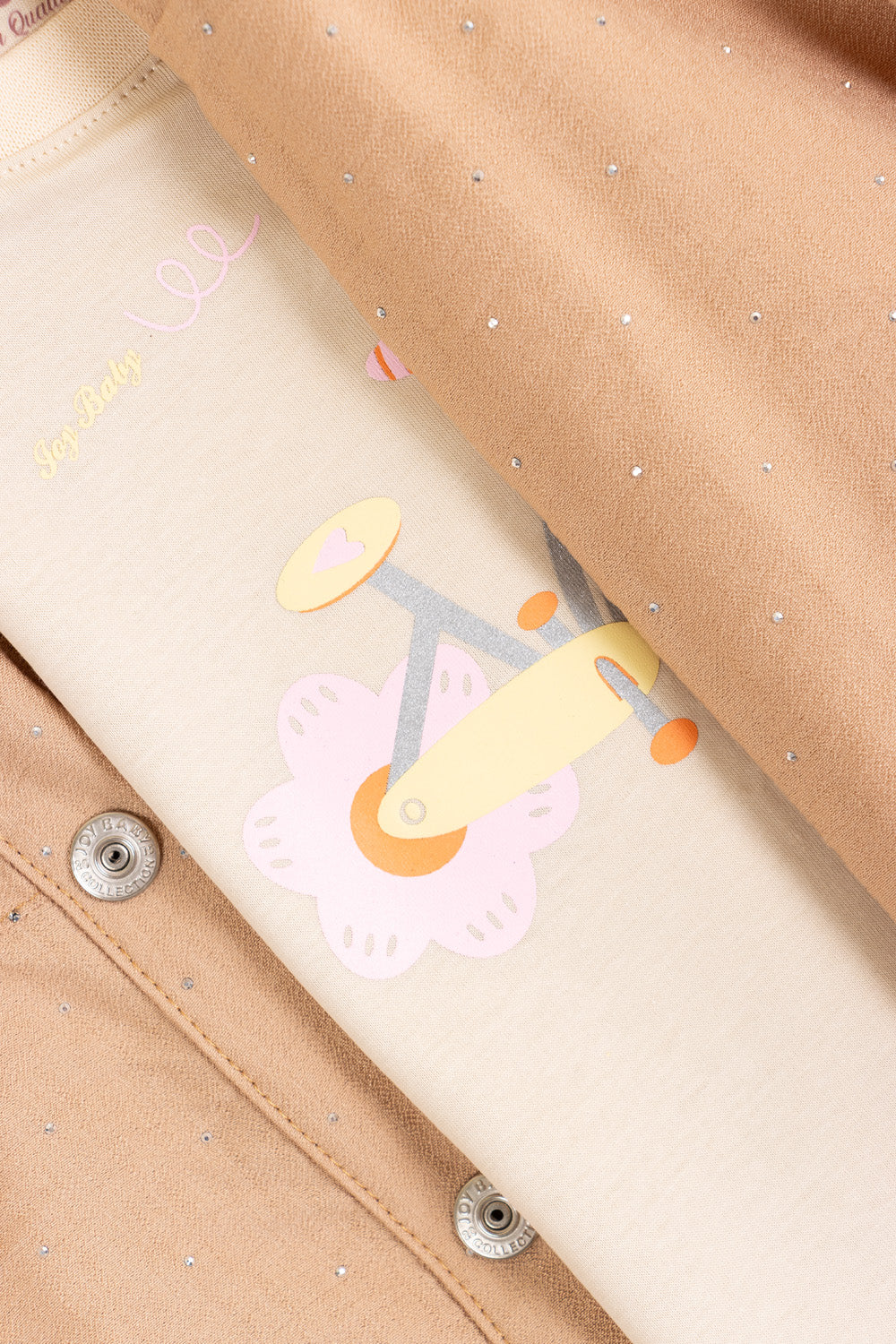 CONJUNTO 3 PRENDAS NIÑA BIKE CAFÉ