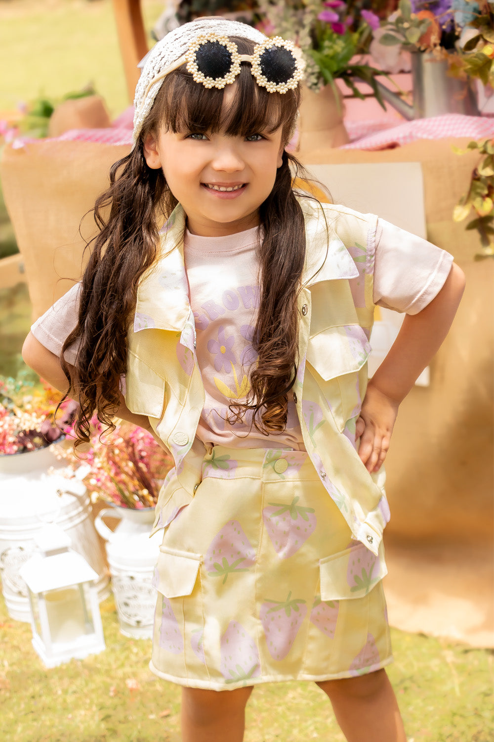 CONJUNTO 3 PRENDAS NIÑA GROWING AMARILLO