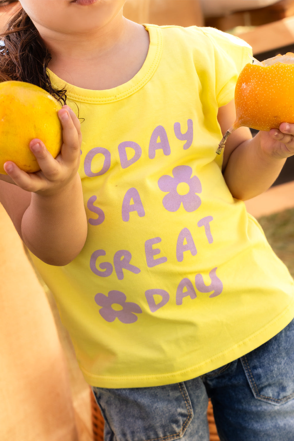 CONJUNTO 3 PRENDAS NIÑA GREAT AMARILLO