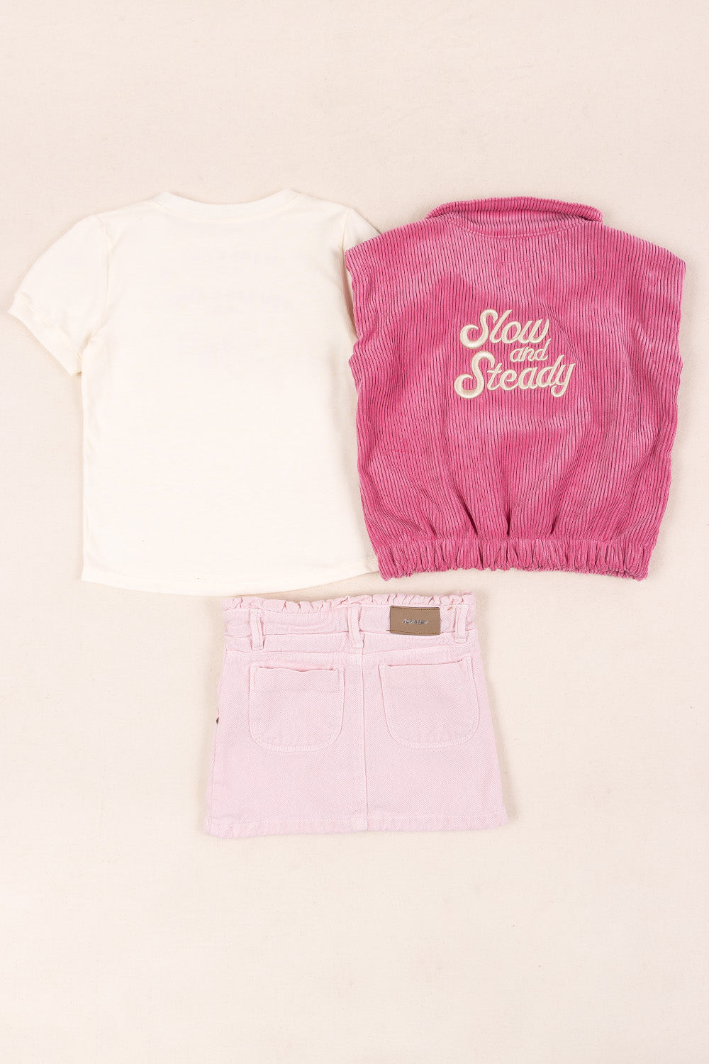 CONJUNTO 3 PRENDAS NIÑA CHERY ROSADO