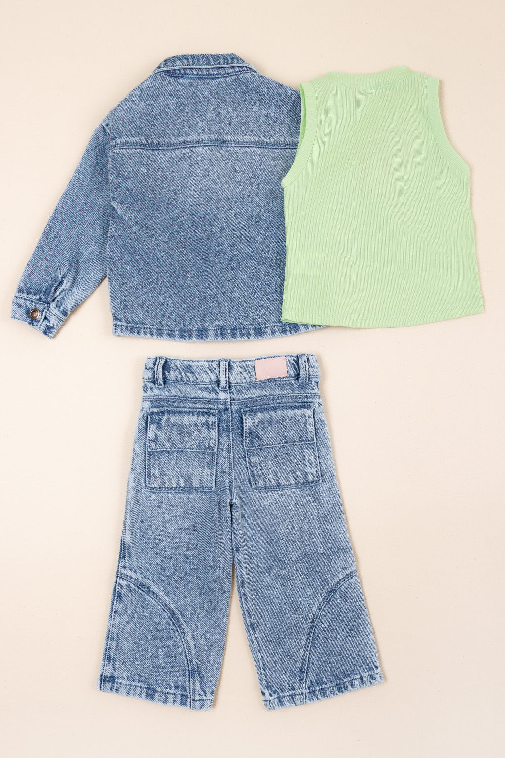 CONJUNTO 3 PRENDAS NIÑA BERRY VERDE