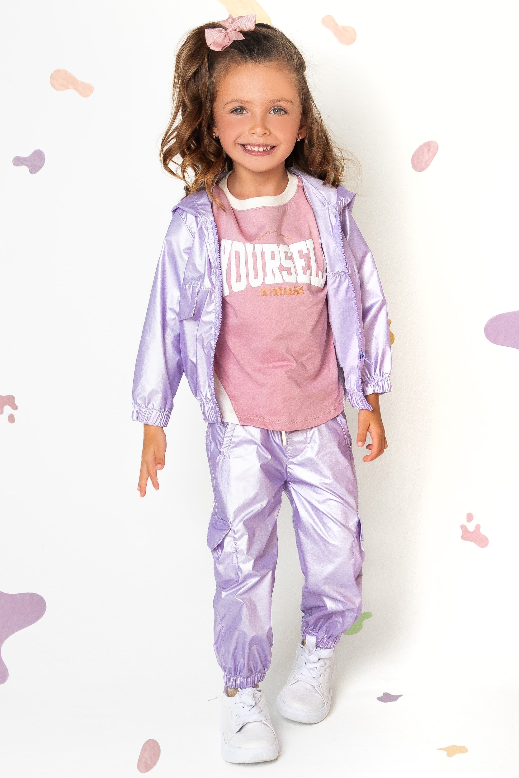 DEPORTIVO 3 PRENDAS NIÑA MORADO