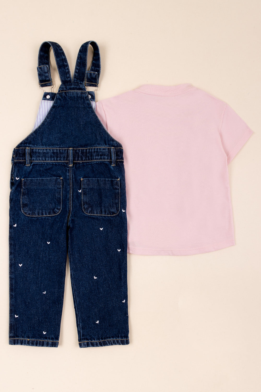 CONJUNTO OVEROL NIÑA COOL KIT ROSADO