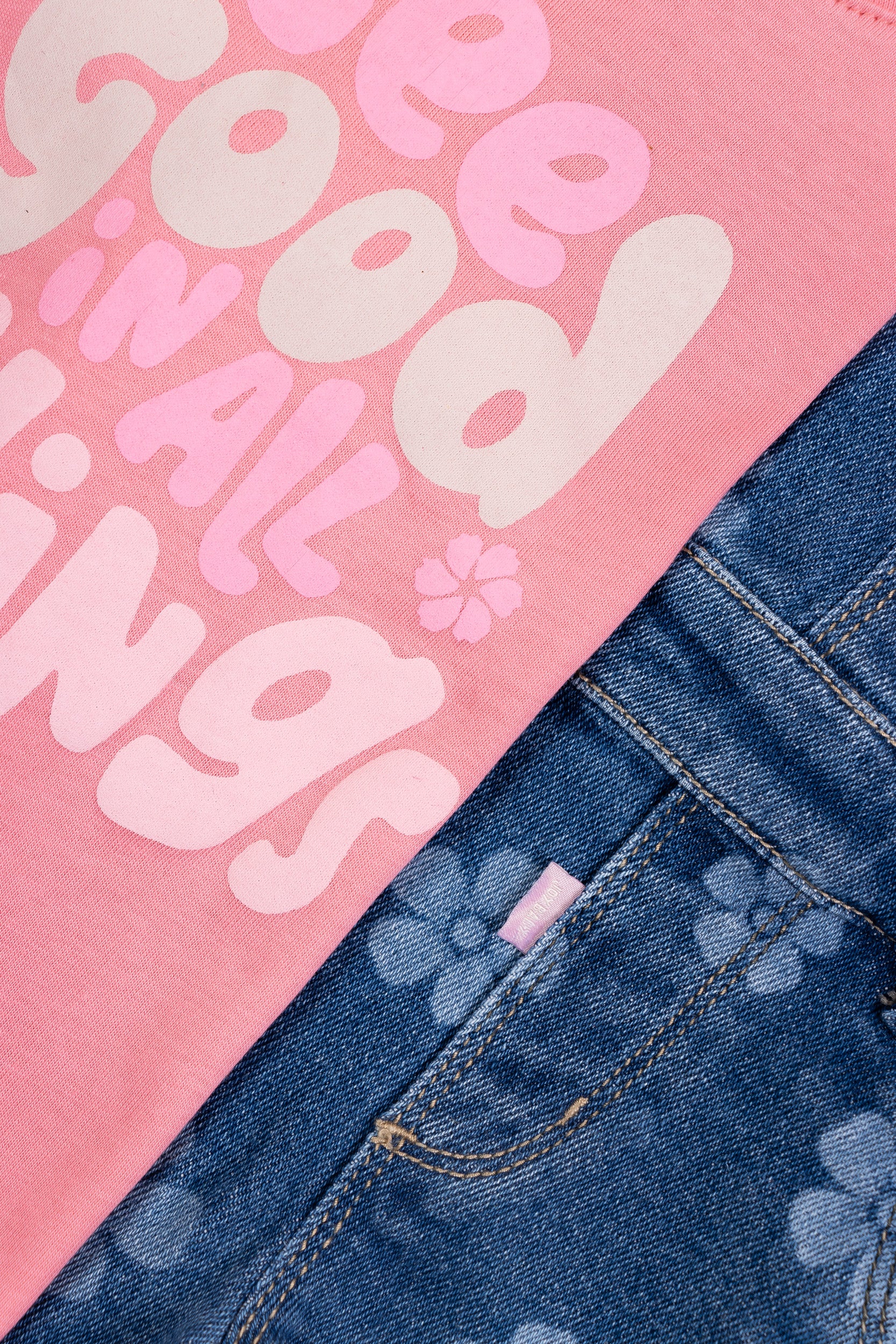 CONJUNTO OVEROL NIÑA SALMON