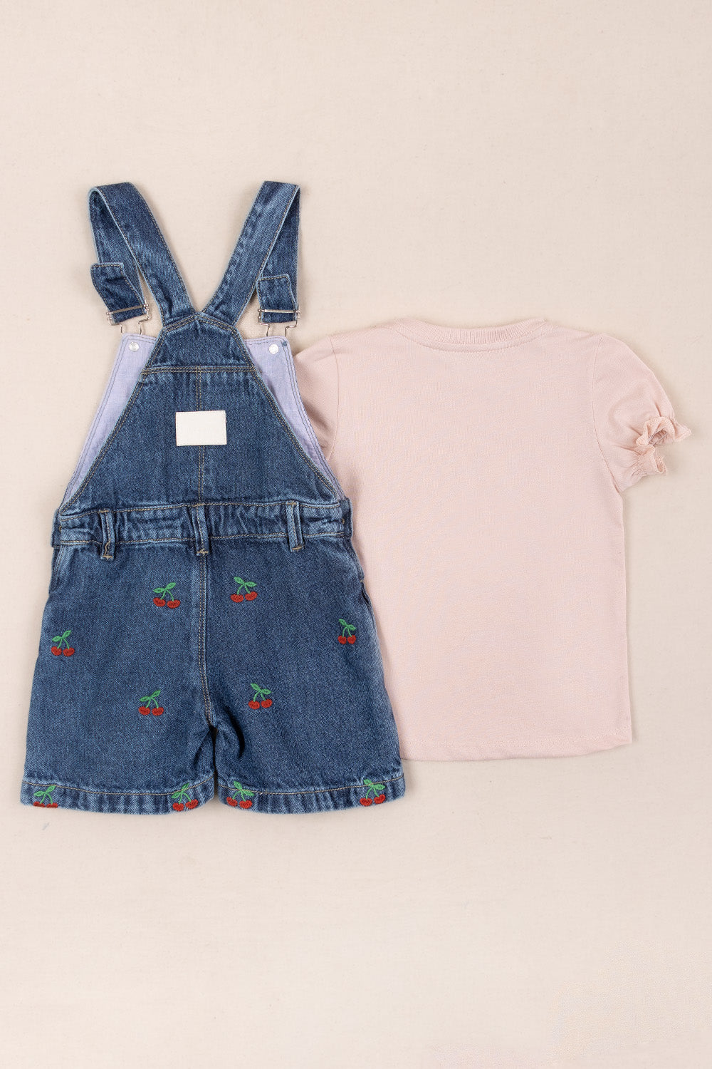 CONJUNTO OVEROL NIÑA HEY PALO ROSA