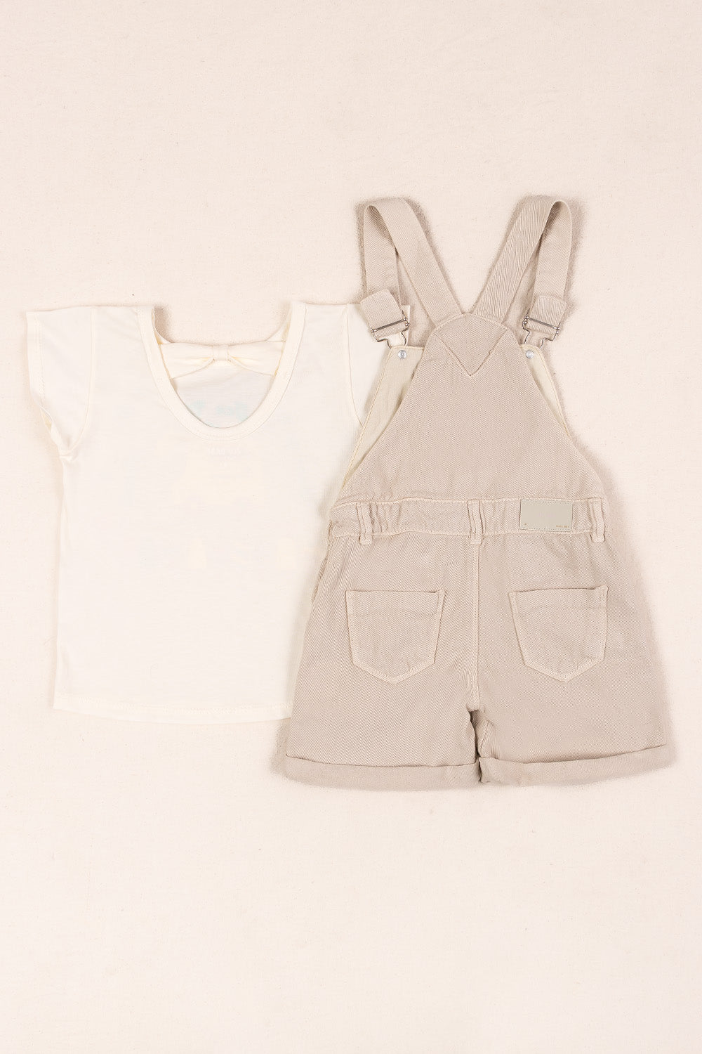 CONJUNTO OVEROL NIÑA REFRESHING BEIGE