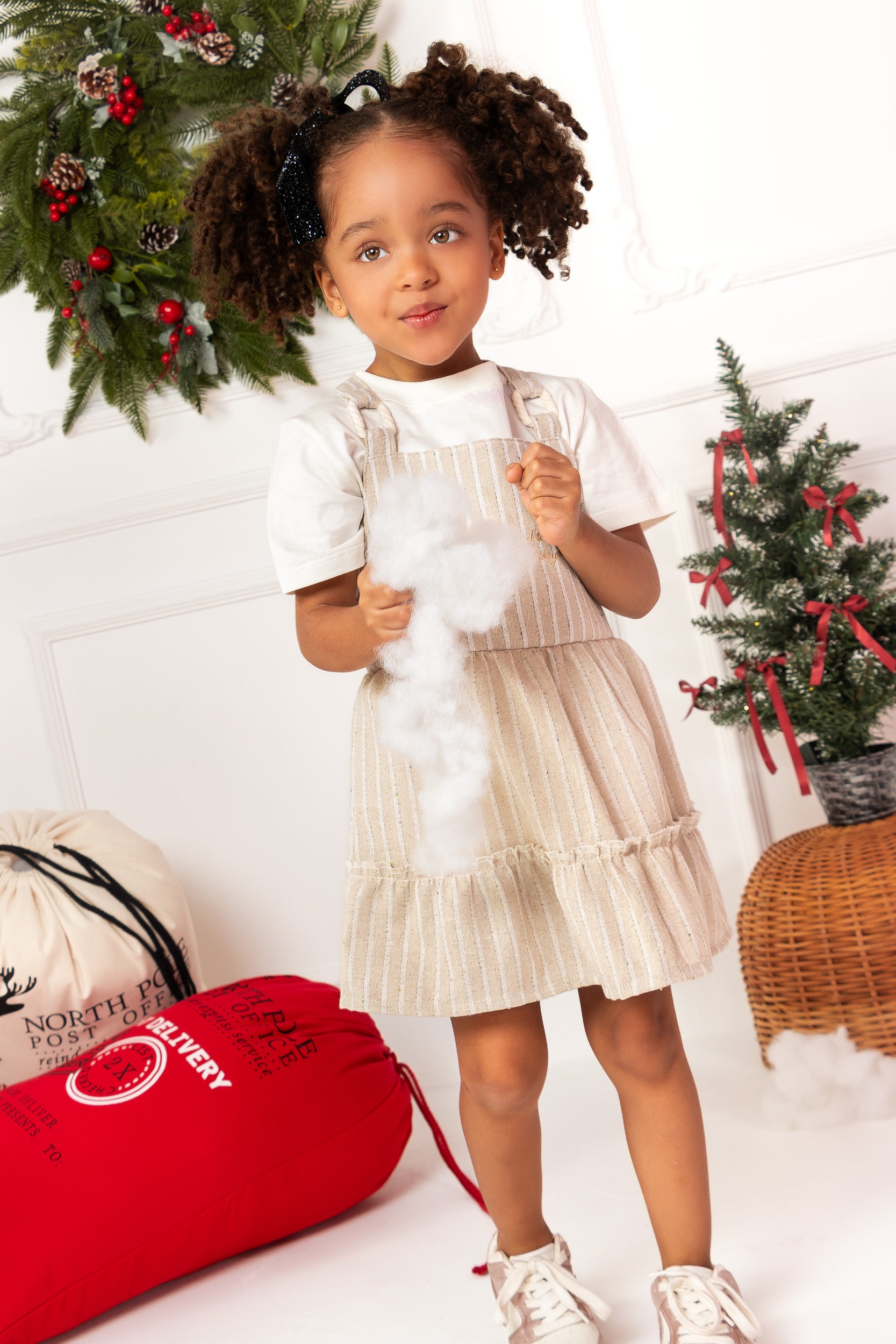 CONJUNTO VESTIDO NIÑA ROSADO