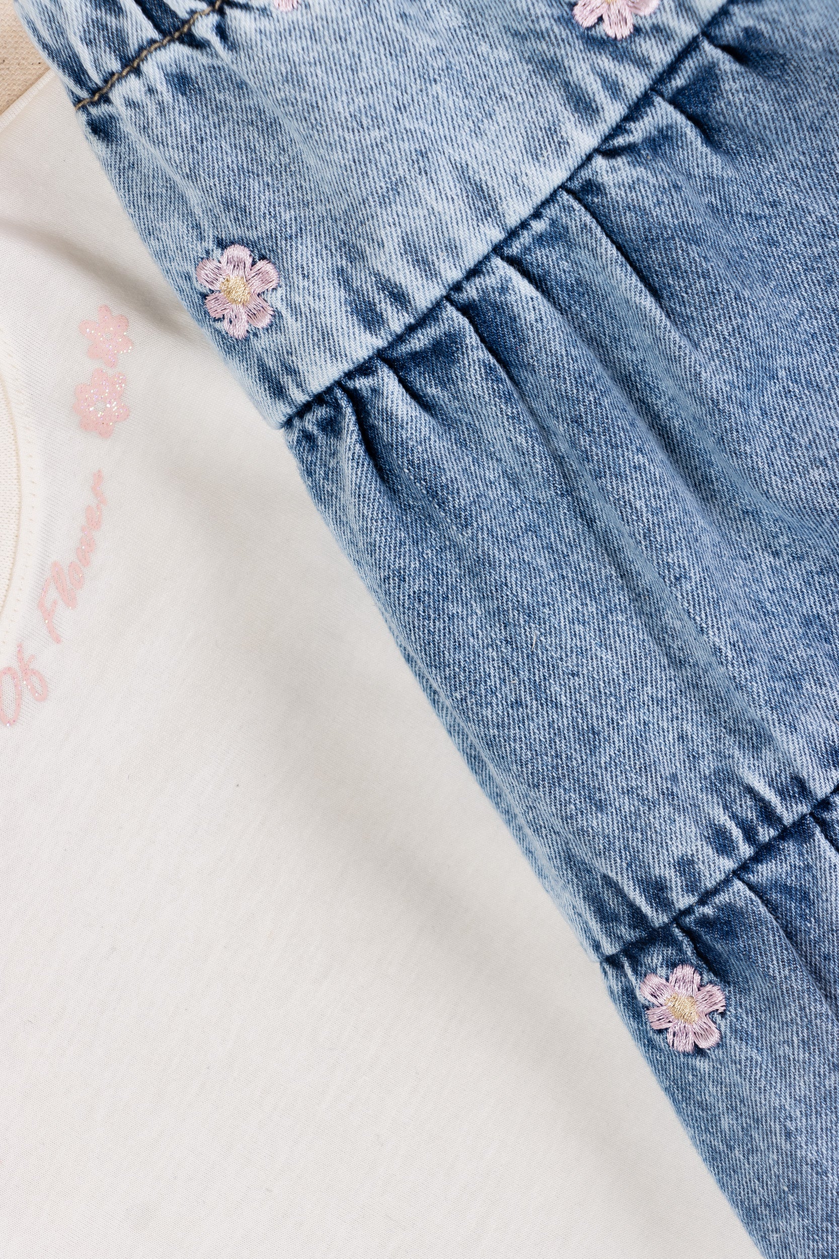 CONJUNTO VESTIDO NIÑA BLANCO