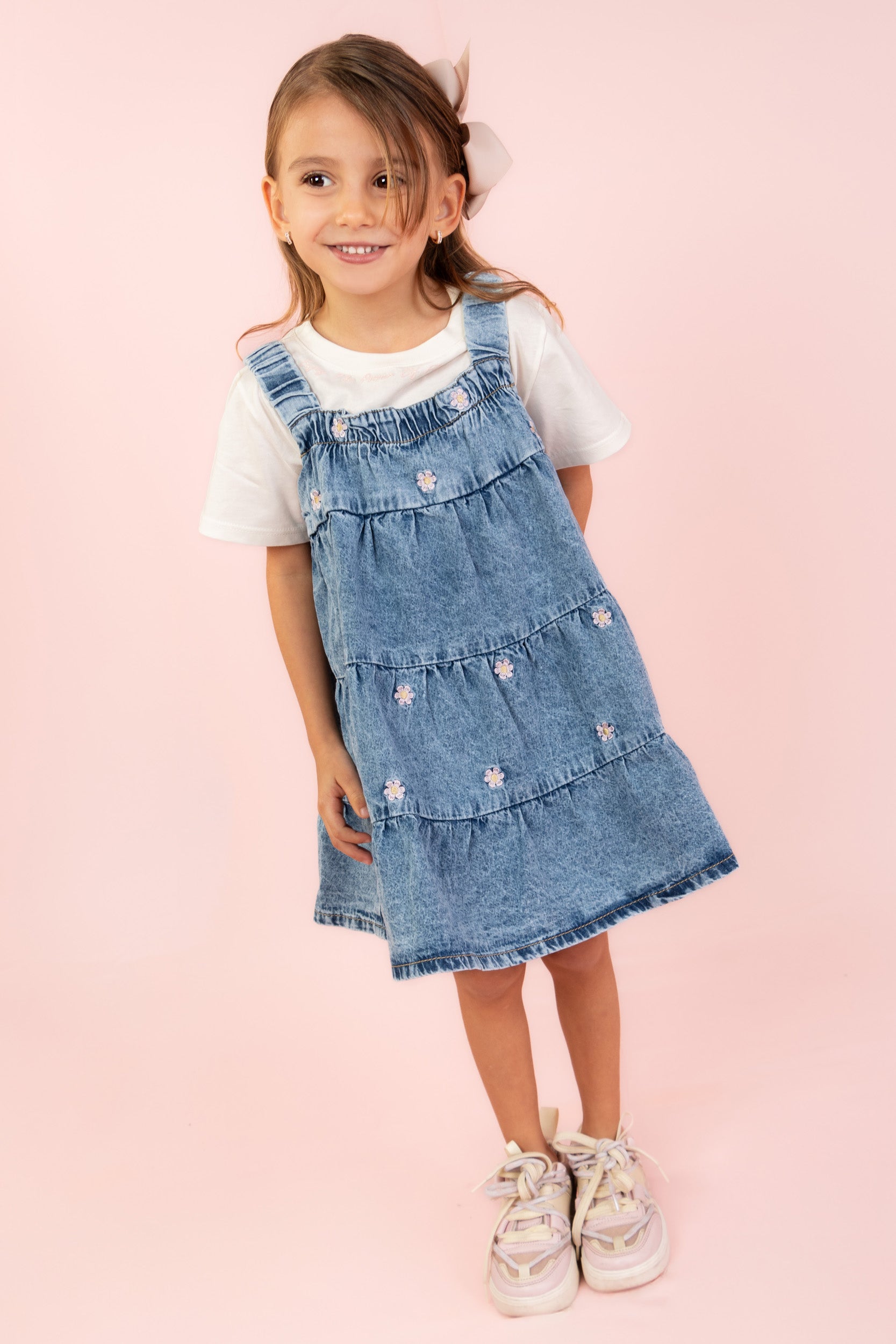 CONJUNTO VESTIDO NIÑA BLANCO